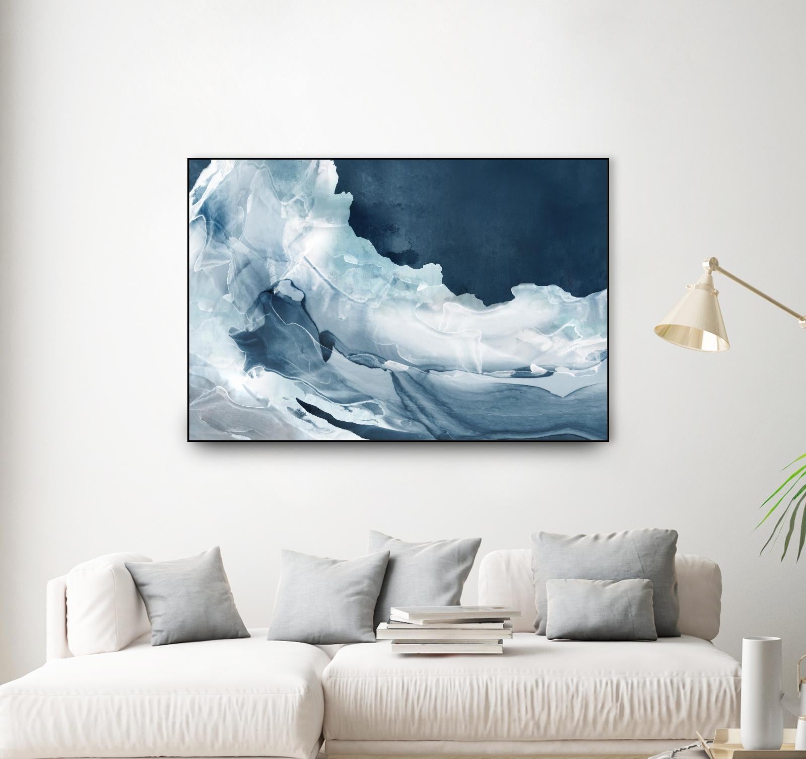 Wave of Blue Ice by PI Studio on GIANT ART - abstract
