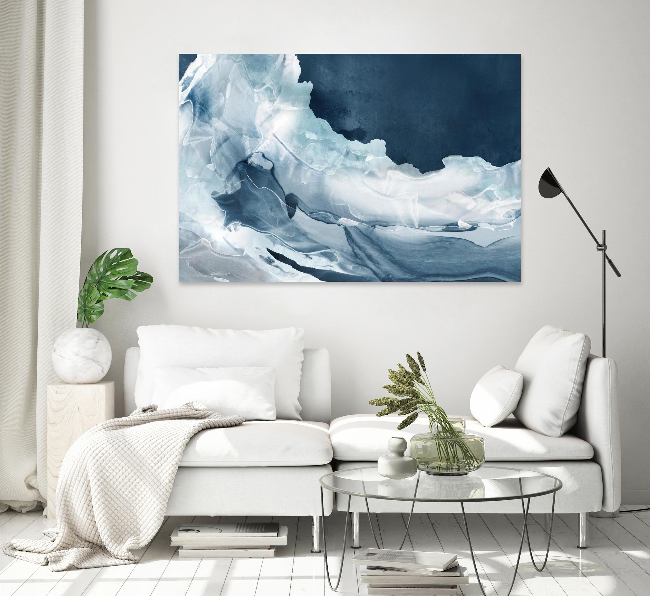 Wave of Blue Ice by PI Studio on GIANT ART - abstract