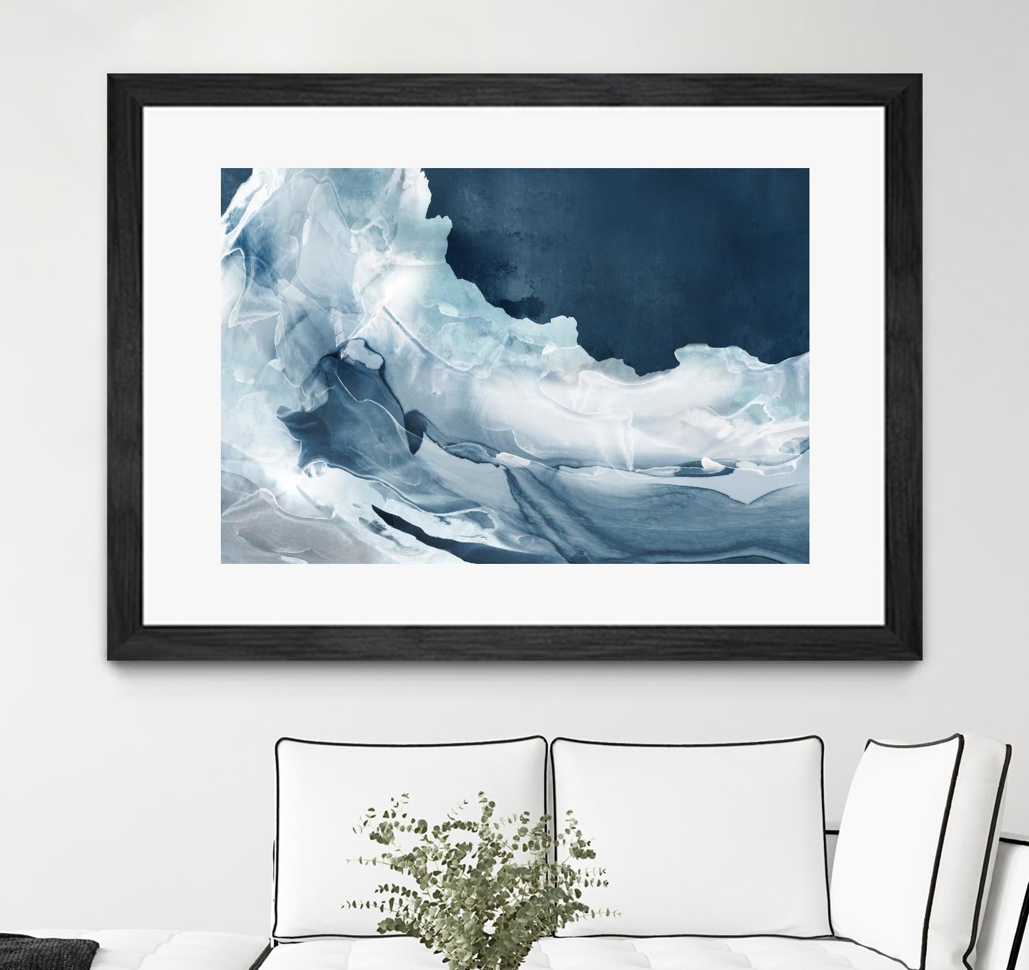Wave of Blue Ice by PI Studio on GIANT ART - abstract
