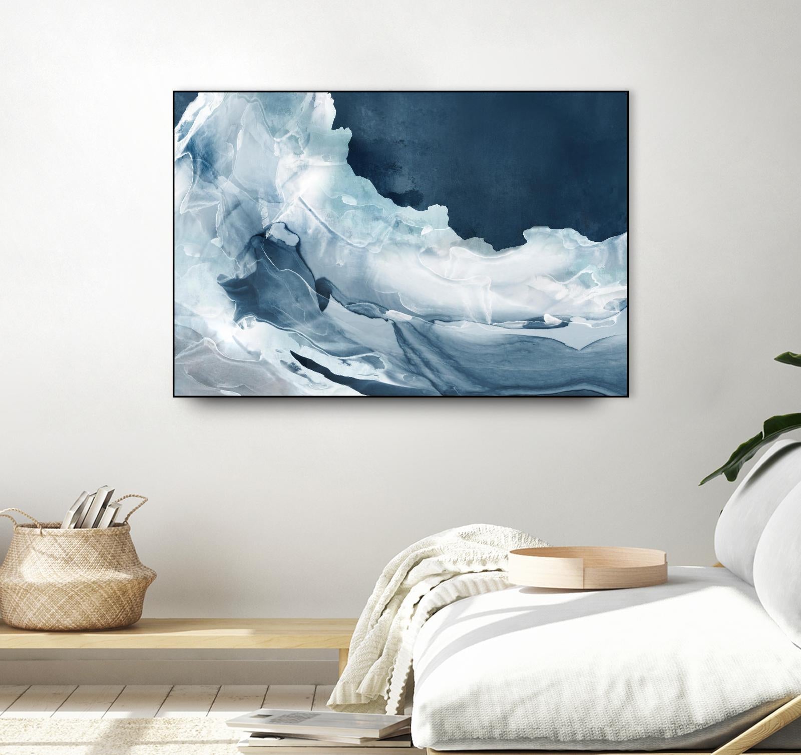 Wave of Blue Ice by PI Studio on GIANT ART - abstract