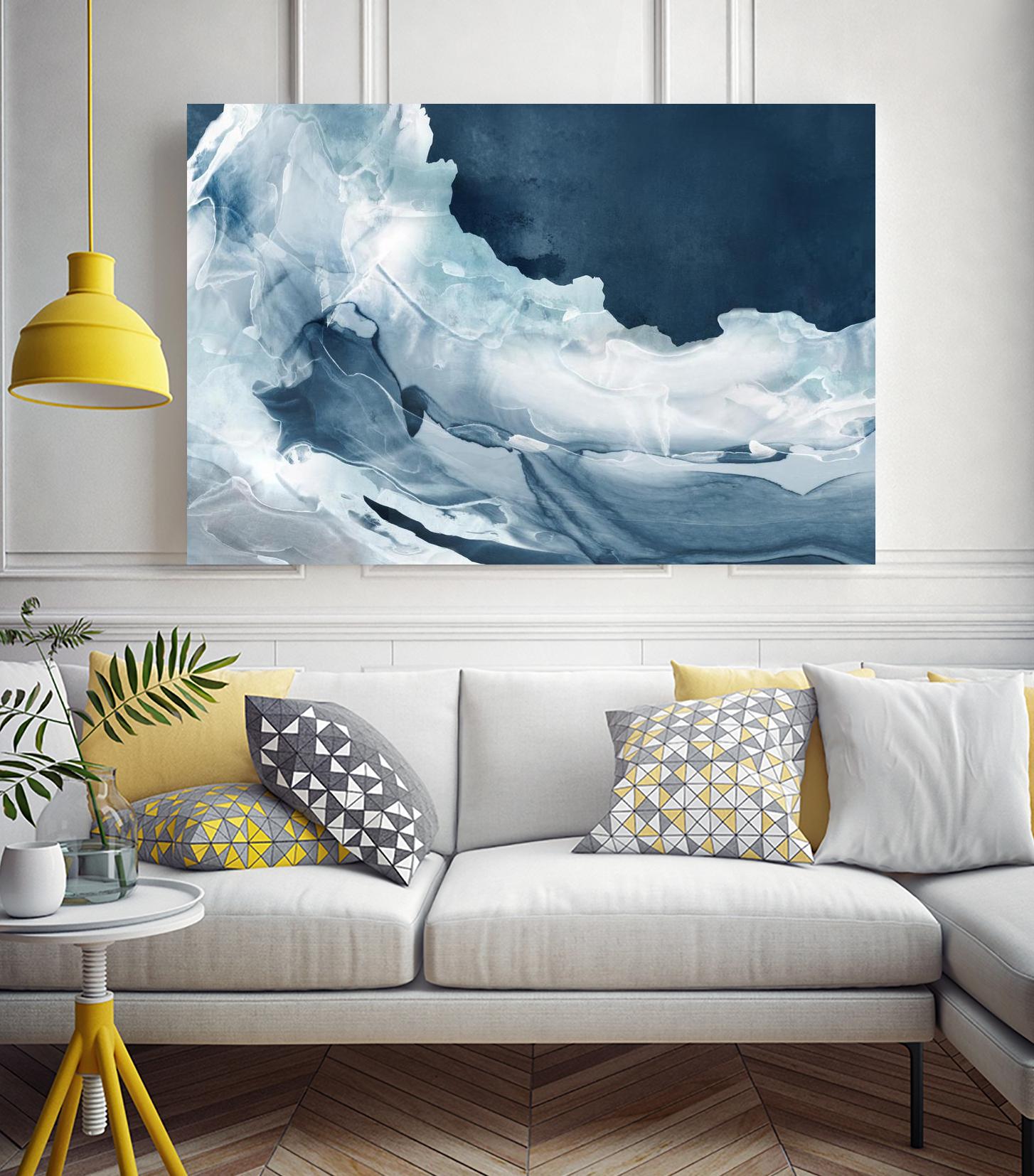 Wave of Blue Ice by PI Studio on GIANT ART - abstract