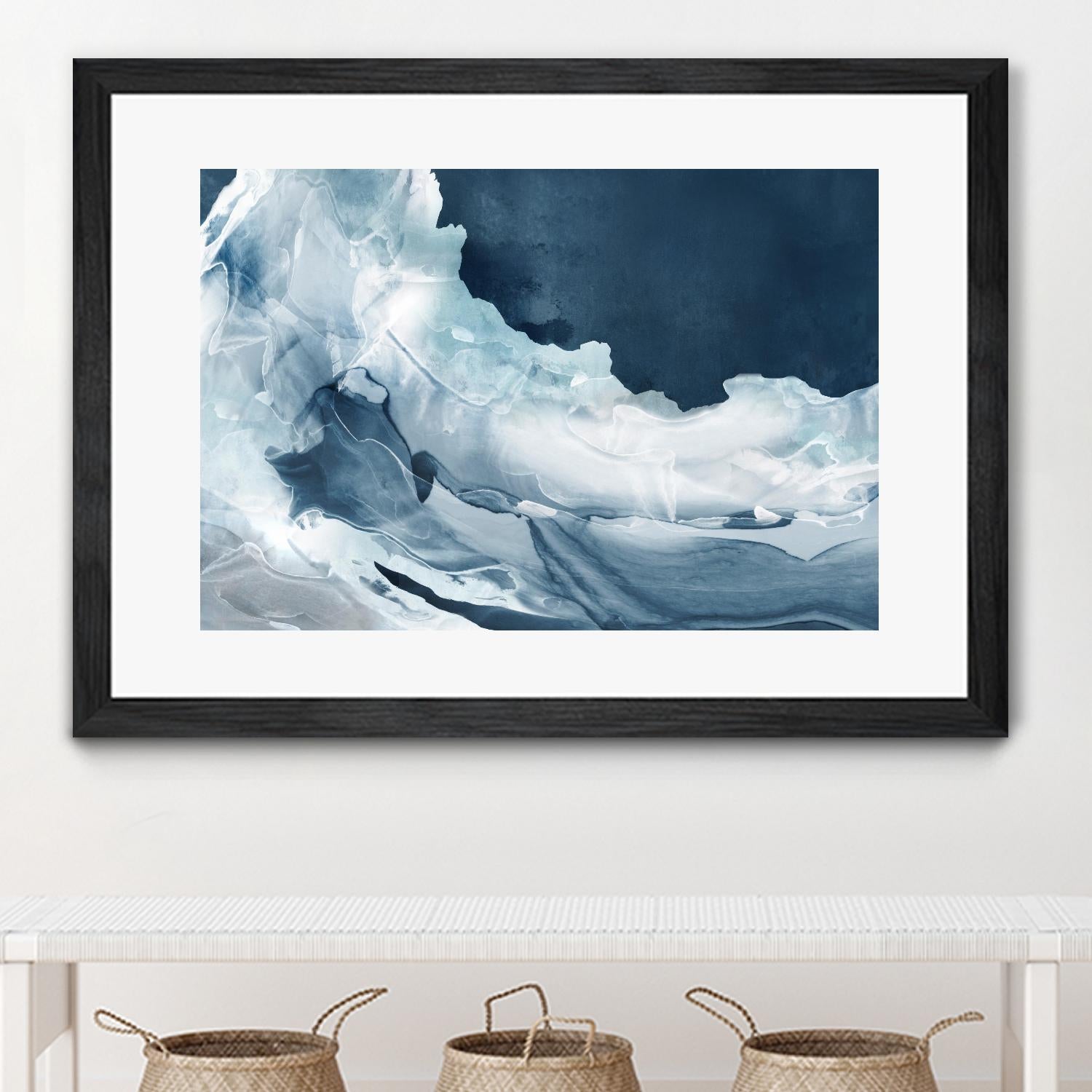 Wave of Blue Ice by PI Studio on GIANT ART - abstract