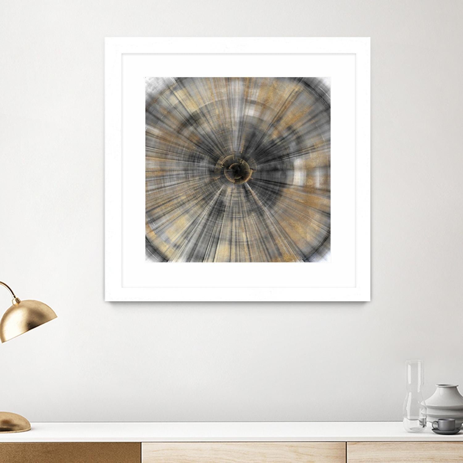 Golden Rays by PI Studio on GIANT ART - abstract