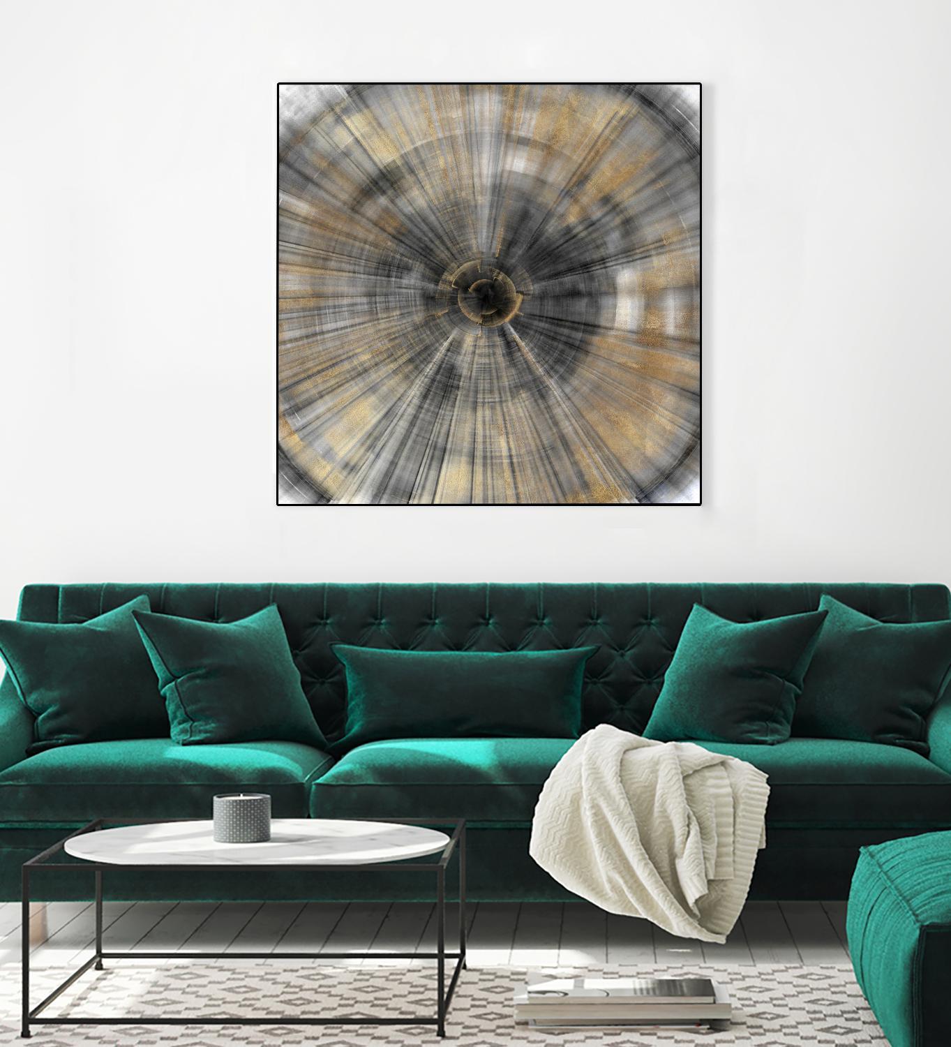 Golden Rays by PI Studio on GIANT ART - abstract
