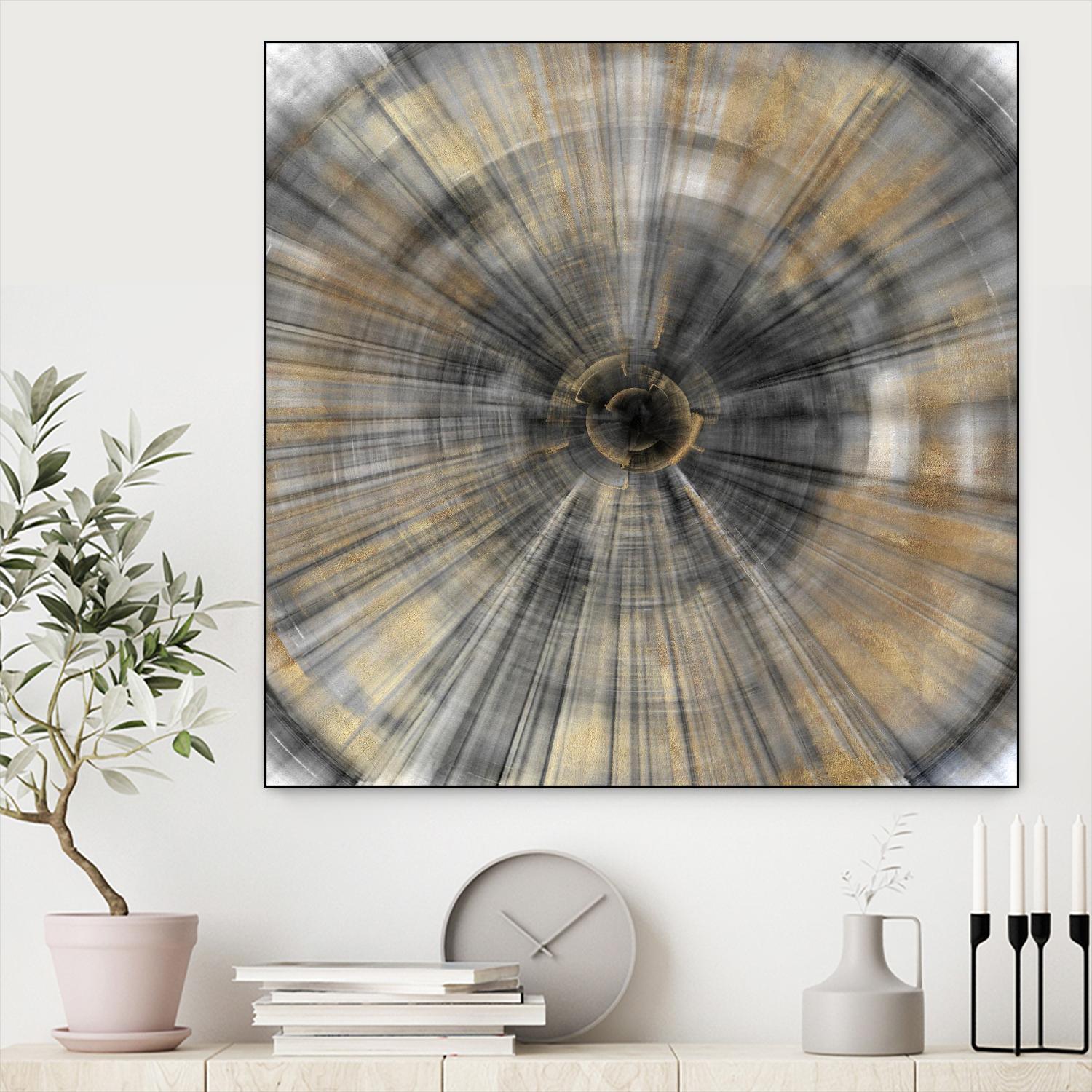 Golden Rays by PI Studio on GIANT ART - abstract