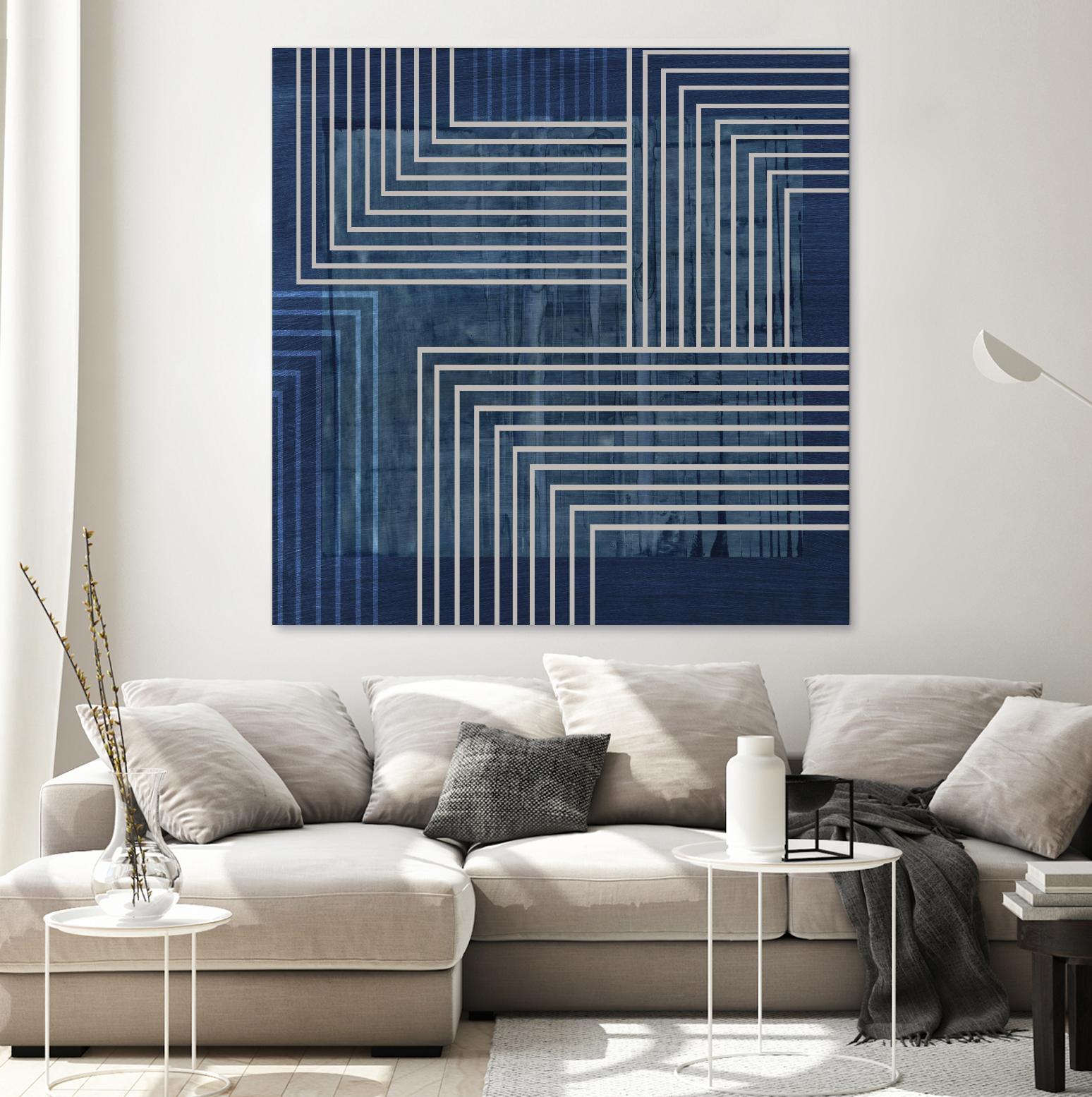 Beneath the Dark Blue Waves II by PI Studio on GIANT ART - abstract