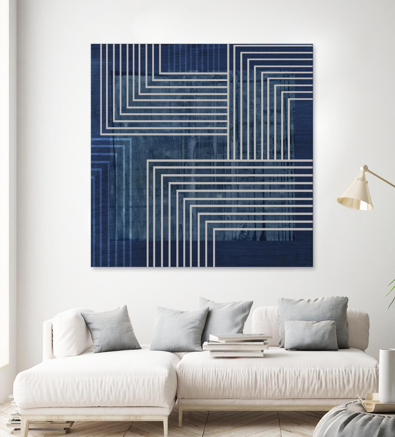 Beneath the Dark Blue Waves II by PI Studio on GIANT ART - abstract