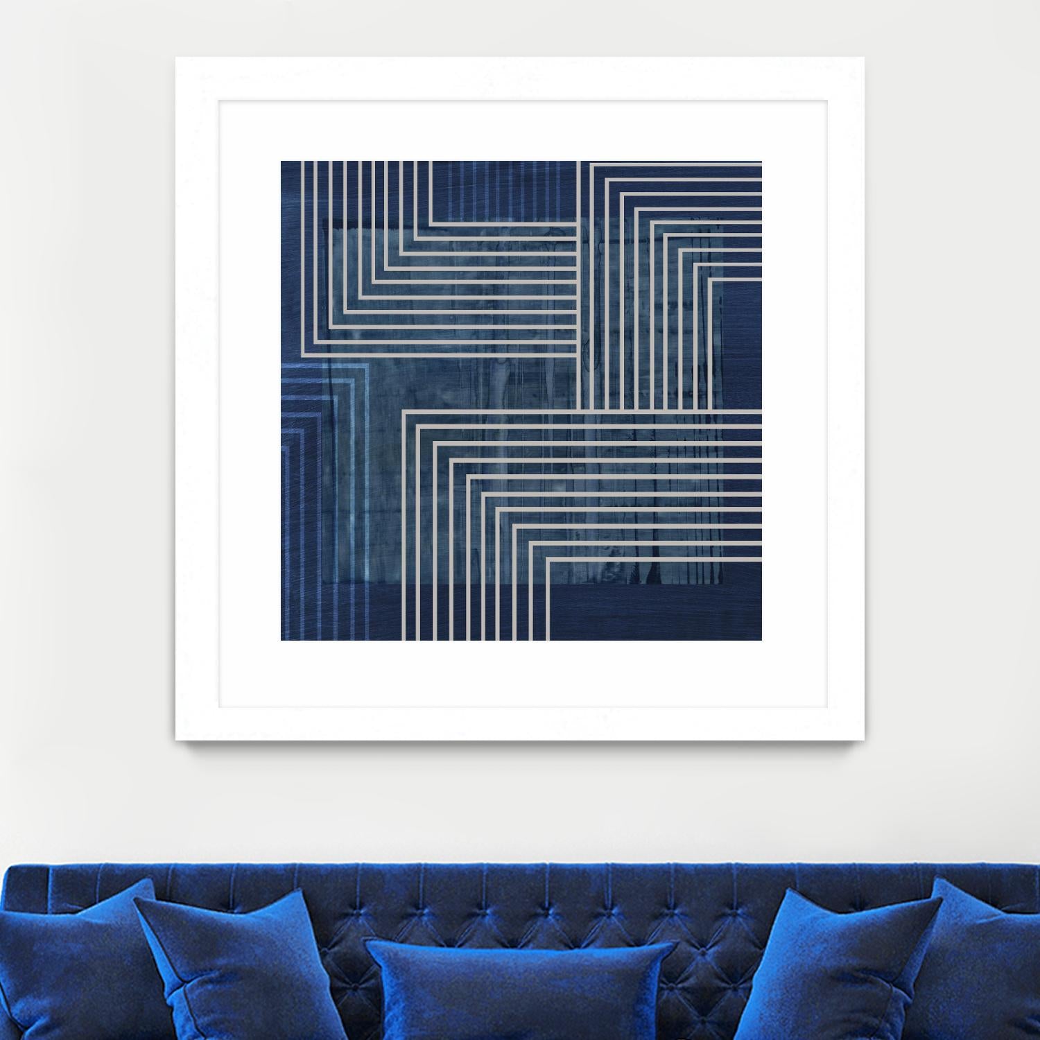 Beneath the Dark Blue Waves II by PI Studio on GIANT ART - abstract