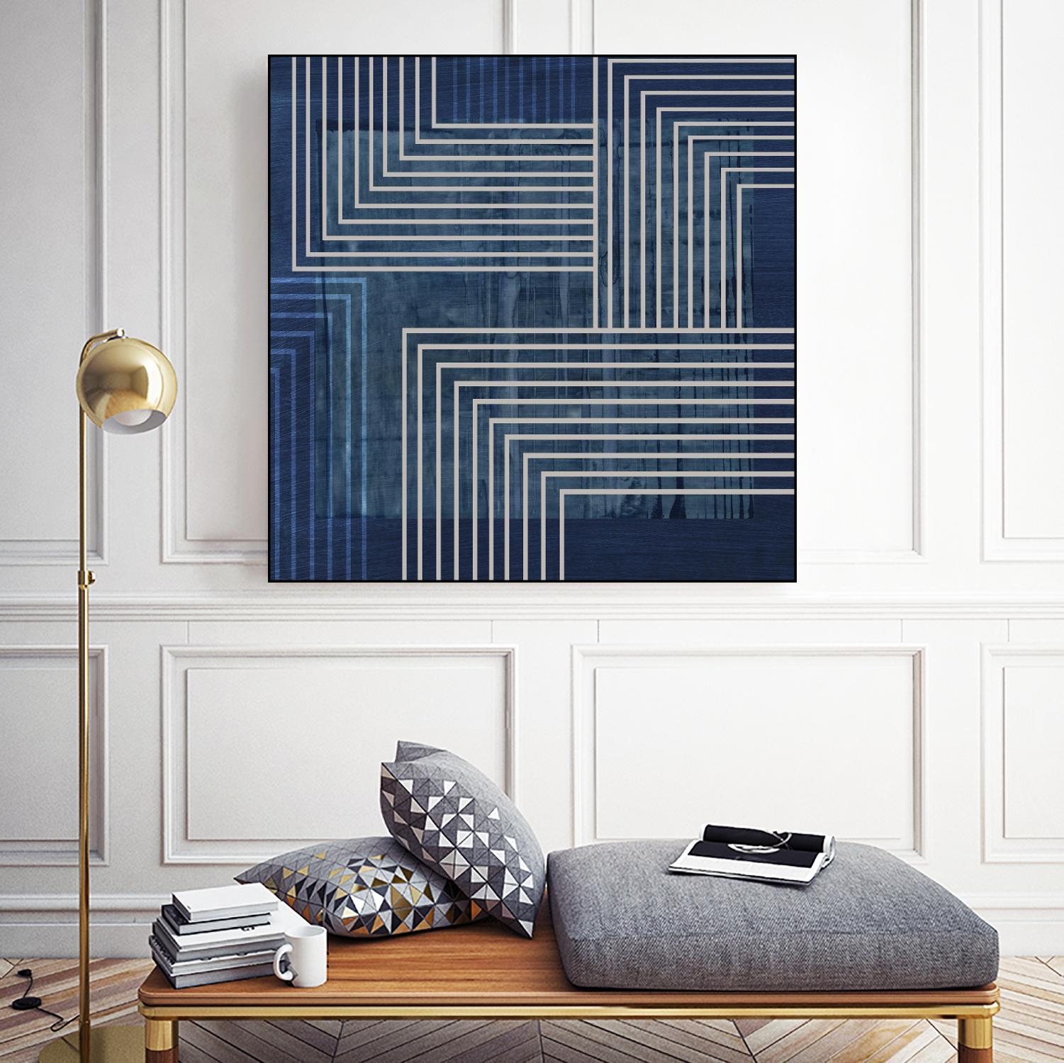 Beneath the Dark Blue Waves II by PI Studio on GIANT ART - abstract