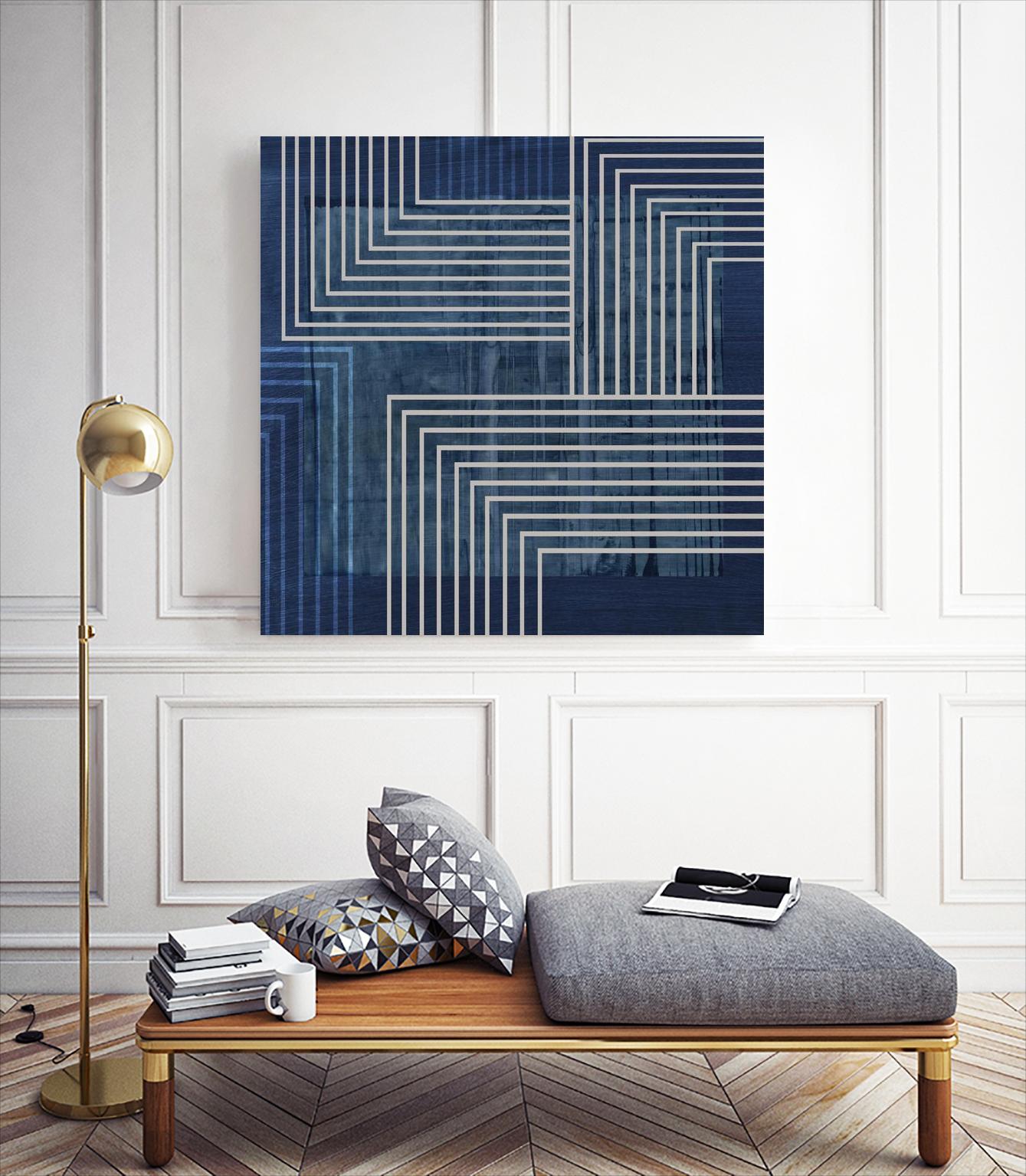 Beneath the Dark Blue Waves II by PI Studio on GIANT ART - abstract