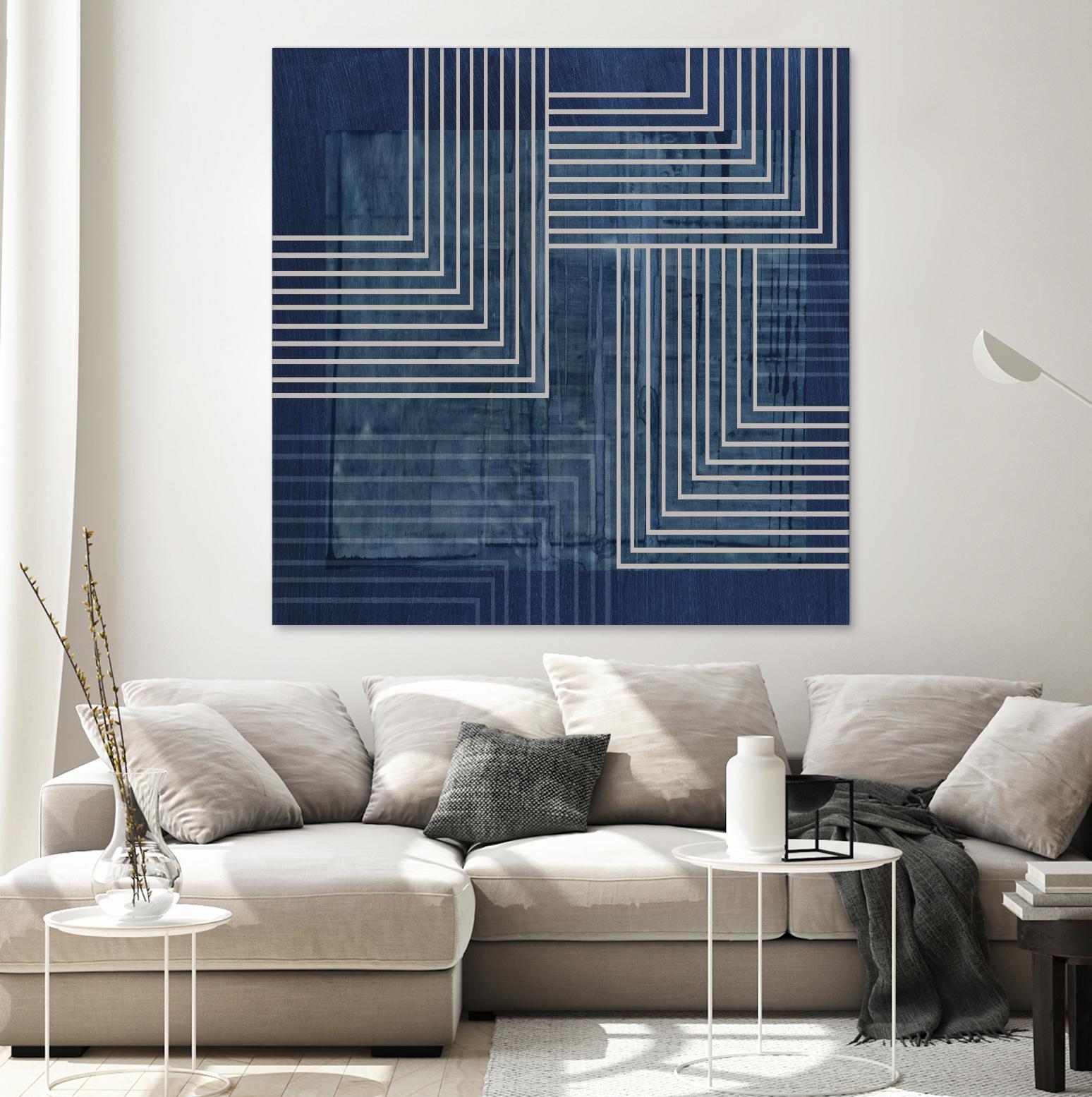 Beneath the Dark Blue Waves III by PI Studio on GIANT ART - abstract