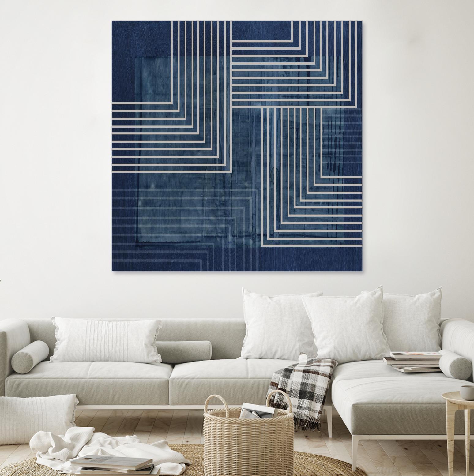 Beneath the Dark Blue Waves III by PI Studio on GIANT ART - abstract