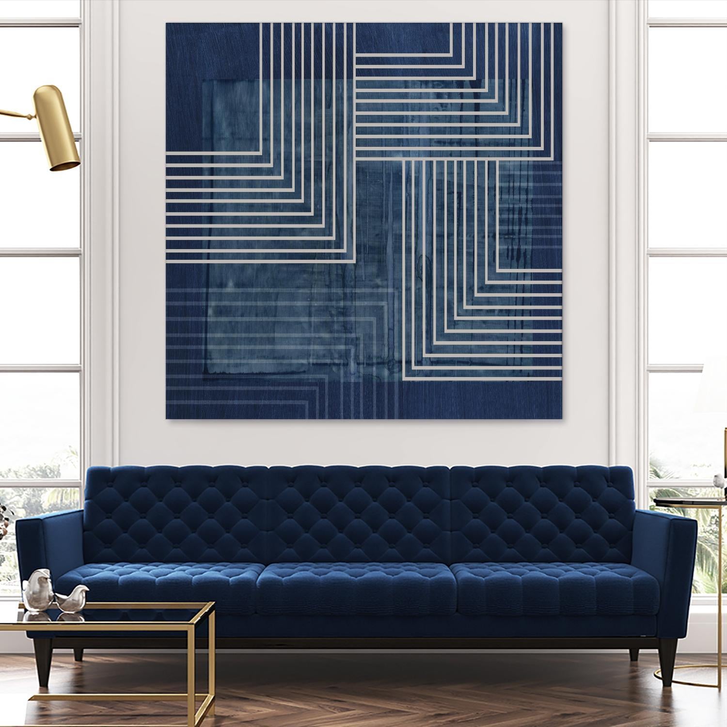 Beneath the Dark Blue Waves III by PI Studio on GIANT ART - abstract