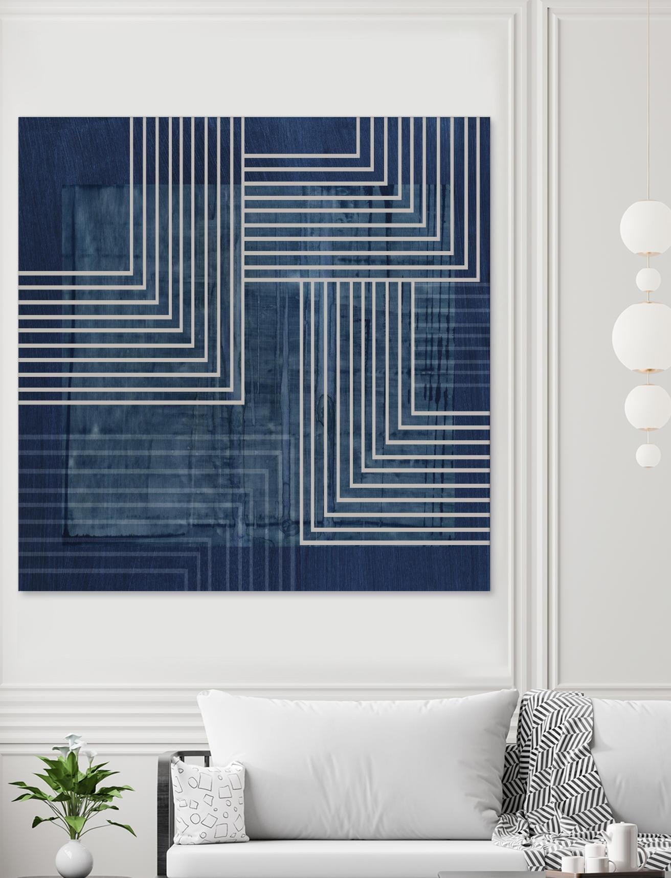 Beneath the Dark Blue Waves III by PI Studio on GIANT ART - abstract