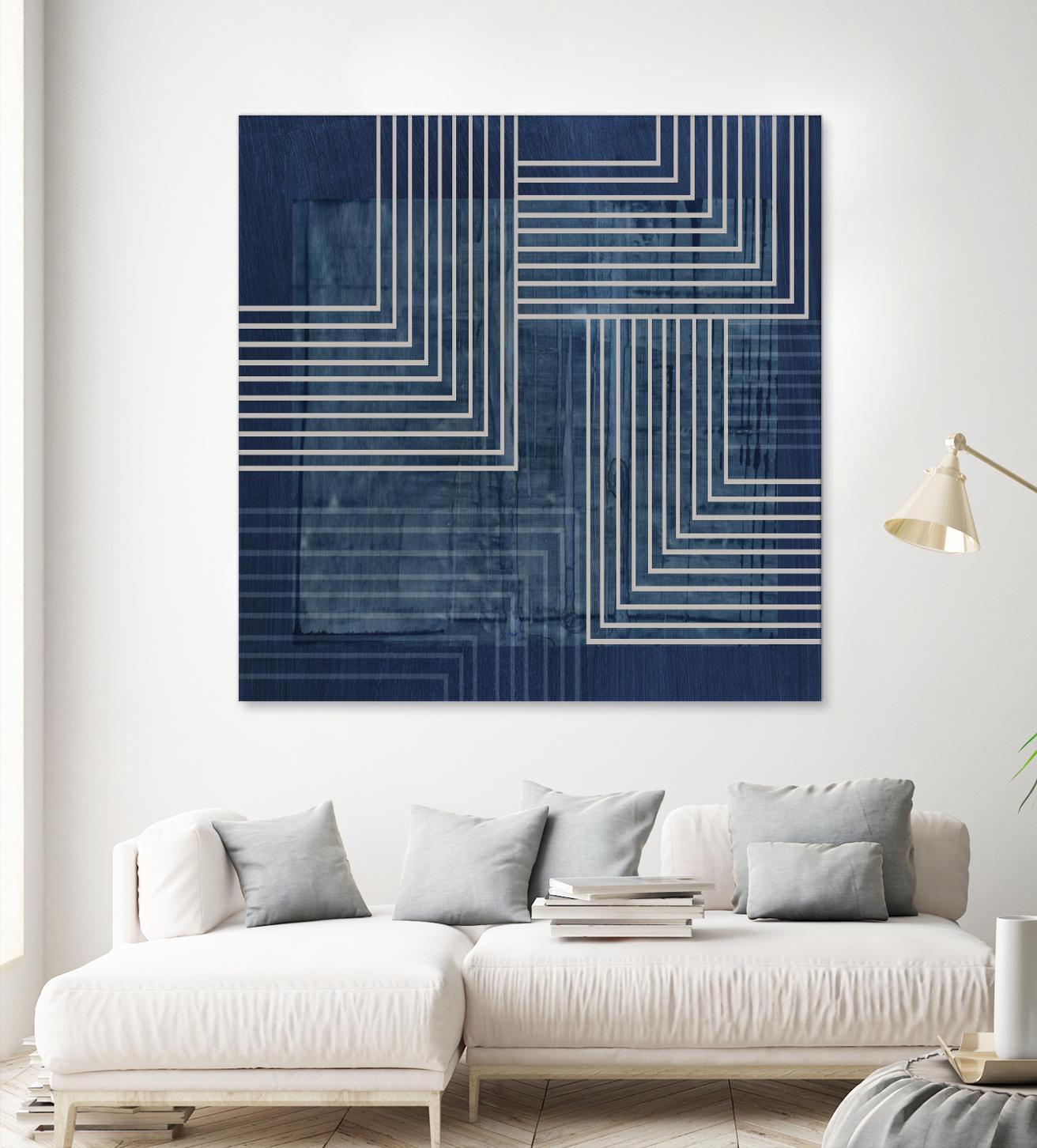 Beneath the Dark Blue Waves III by PI Studio on GIANT ART - abstract