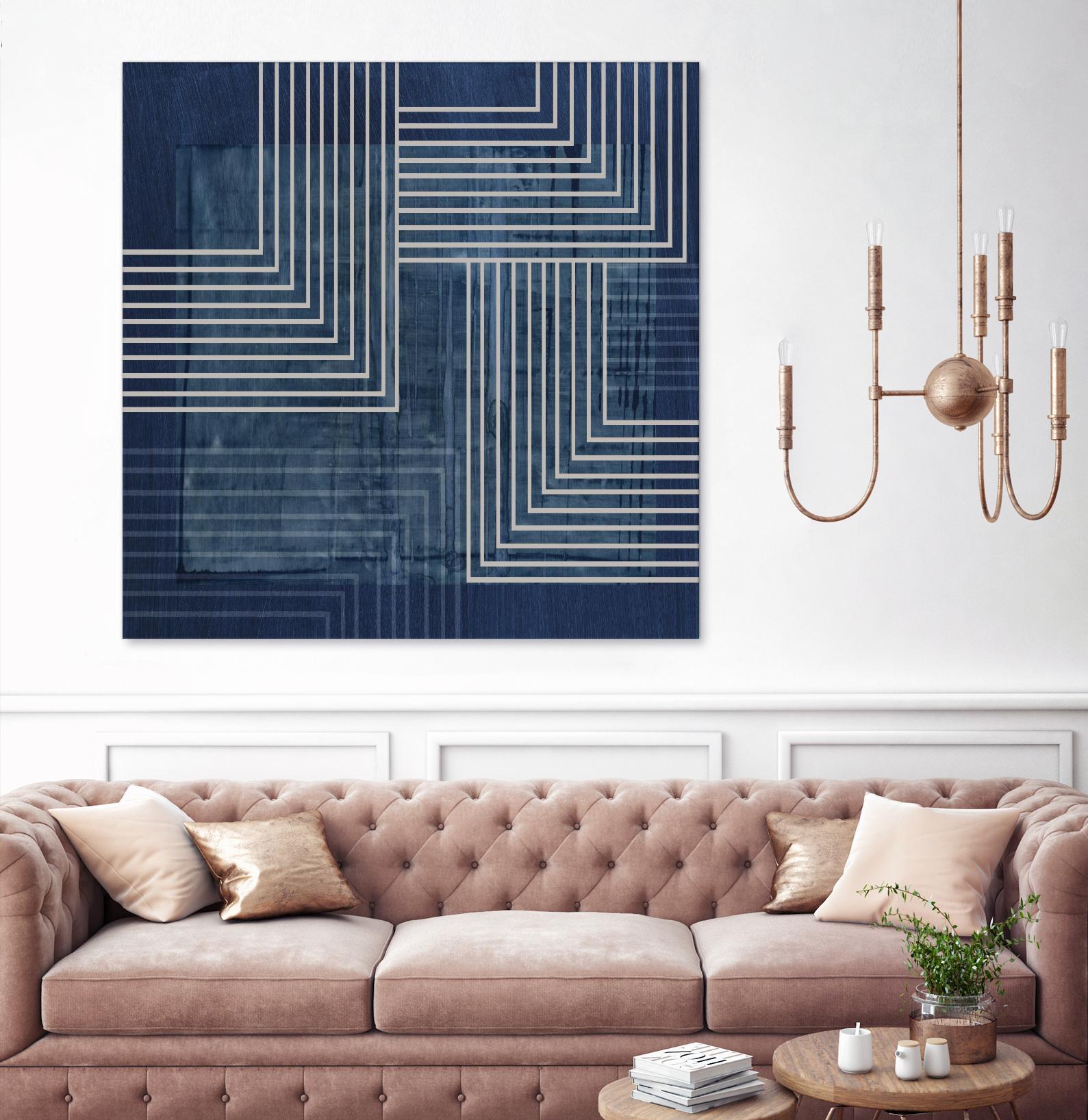 Beneath the Dark Blue Waves III by PI Studio on GIANT ART - abstract