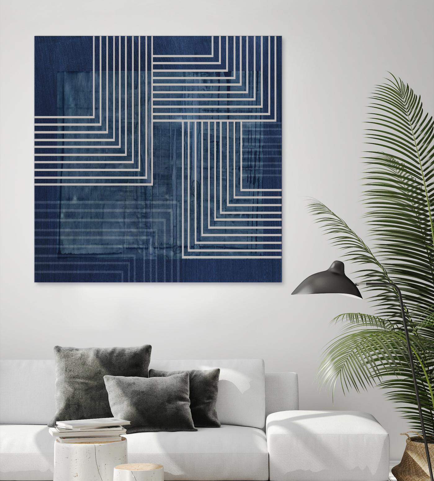Beneath the Dark Blue Waves III by PI Studio on GIANT ART - abstract
