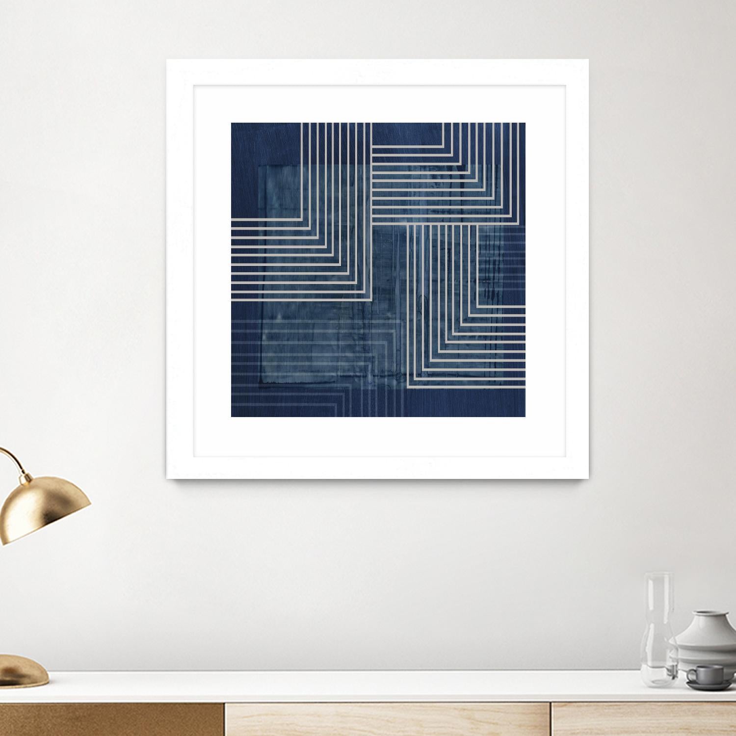 Beneath the Dark Blue Waves III by PI Studio on GIANT ART - abstract