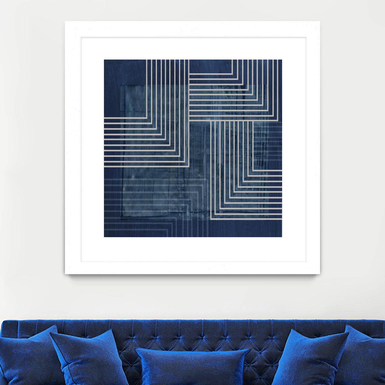 Beneath the Dark Blue Waves III by PI Studio on GIANT ART - abstract