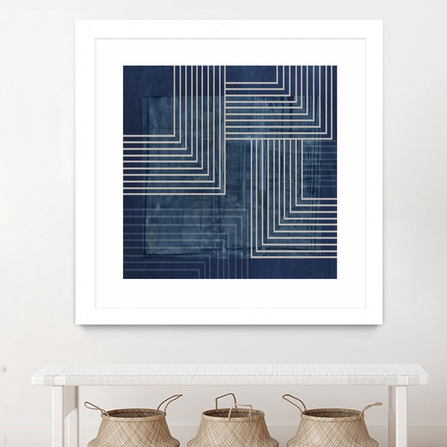 Beneath the Dark Blue Waves III by PI Studio on GIANT ART - abstract