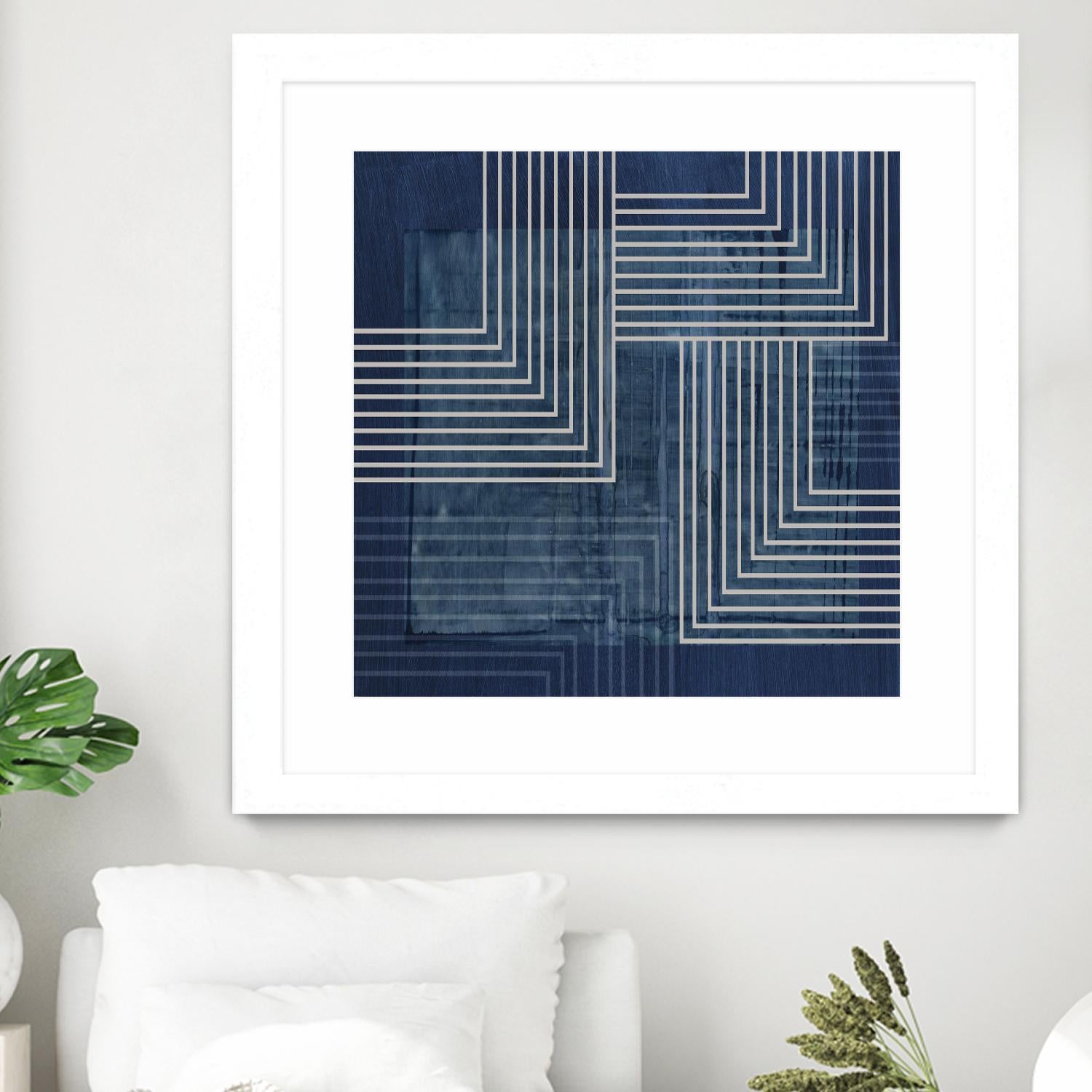 Beneath the Dark Blue Waves III by PI Studio on GIANT ART - abstract