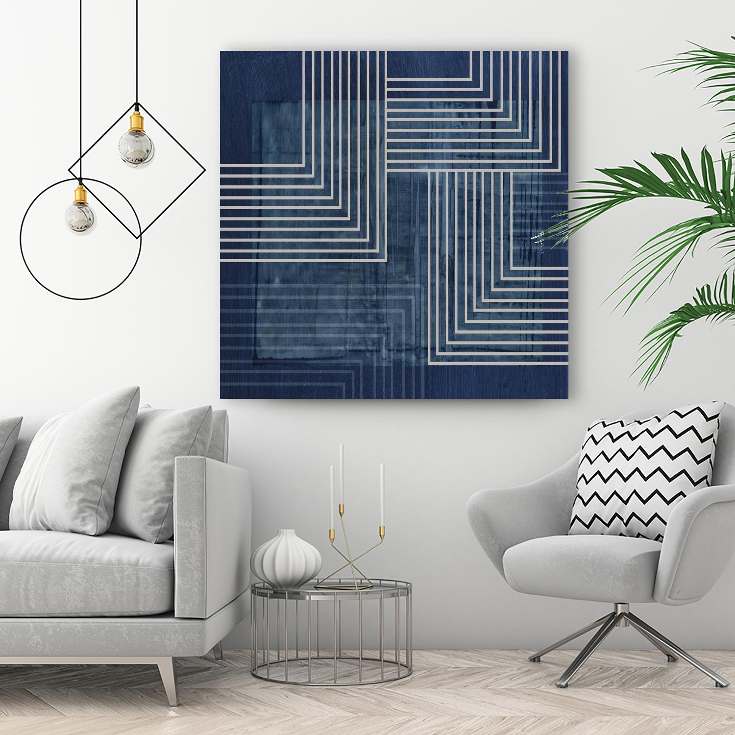 Beneath the Dark Blue Waves III by PI Studio on GIANT ART - abstract