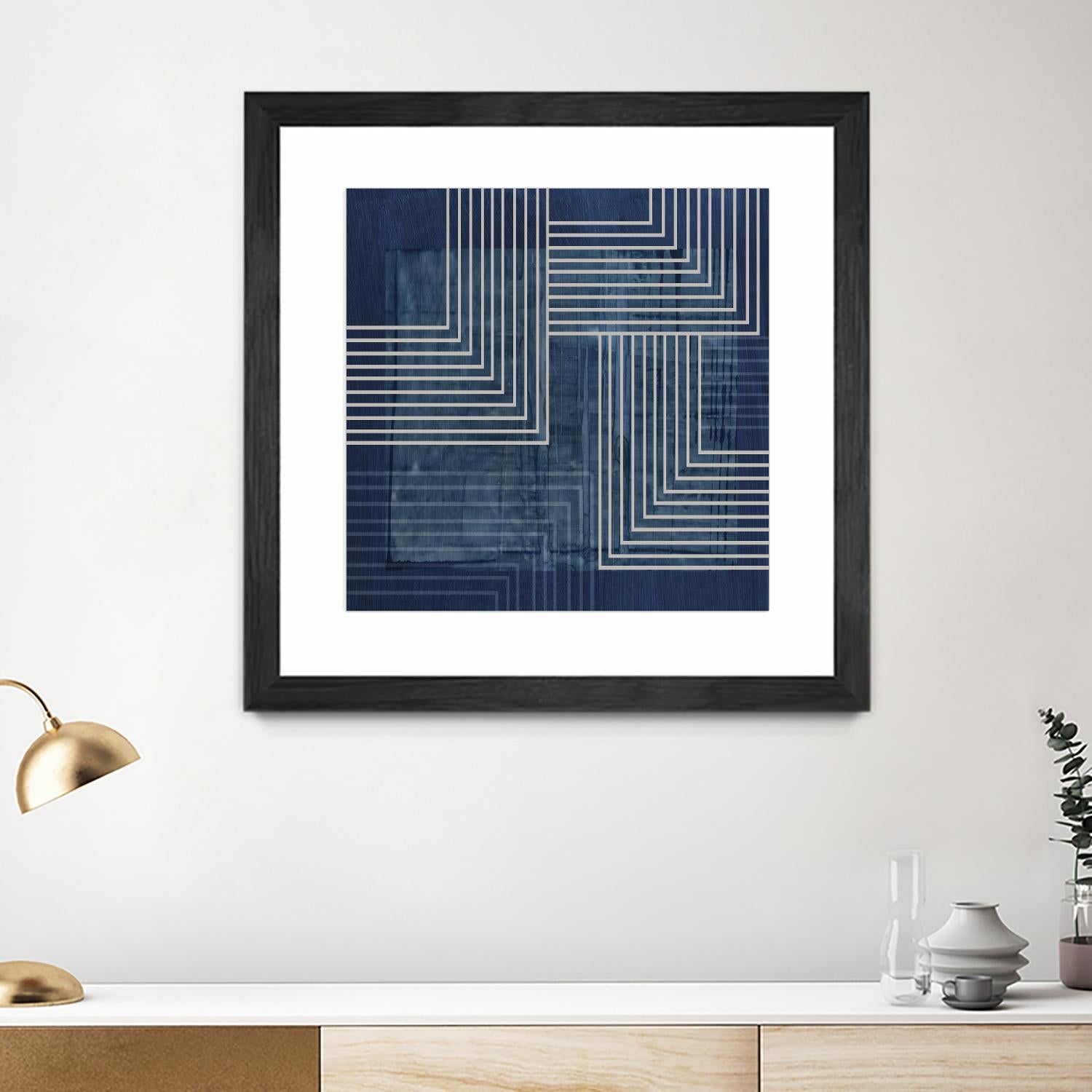 Beneath the Dark Blue Waves III by PI Studio on GIANT ART - abstract