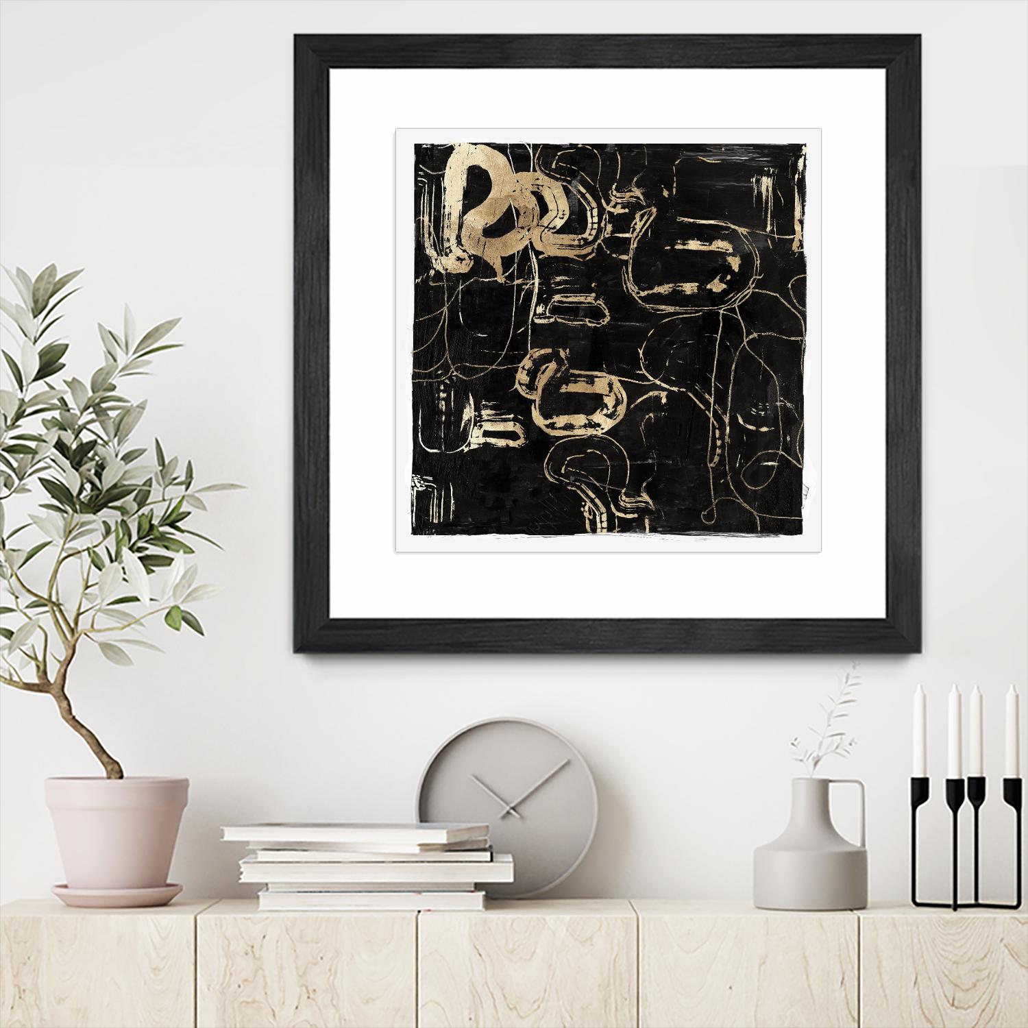 Golden Silence II by PI Studio on GIANT ART - abstract