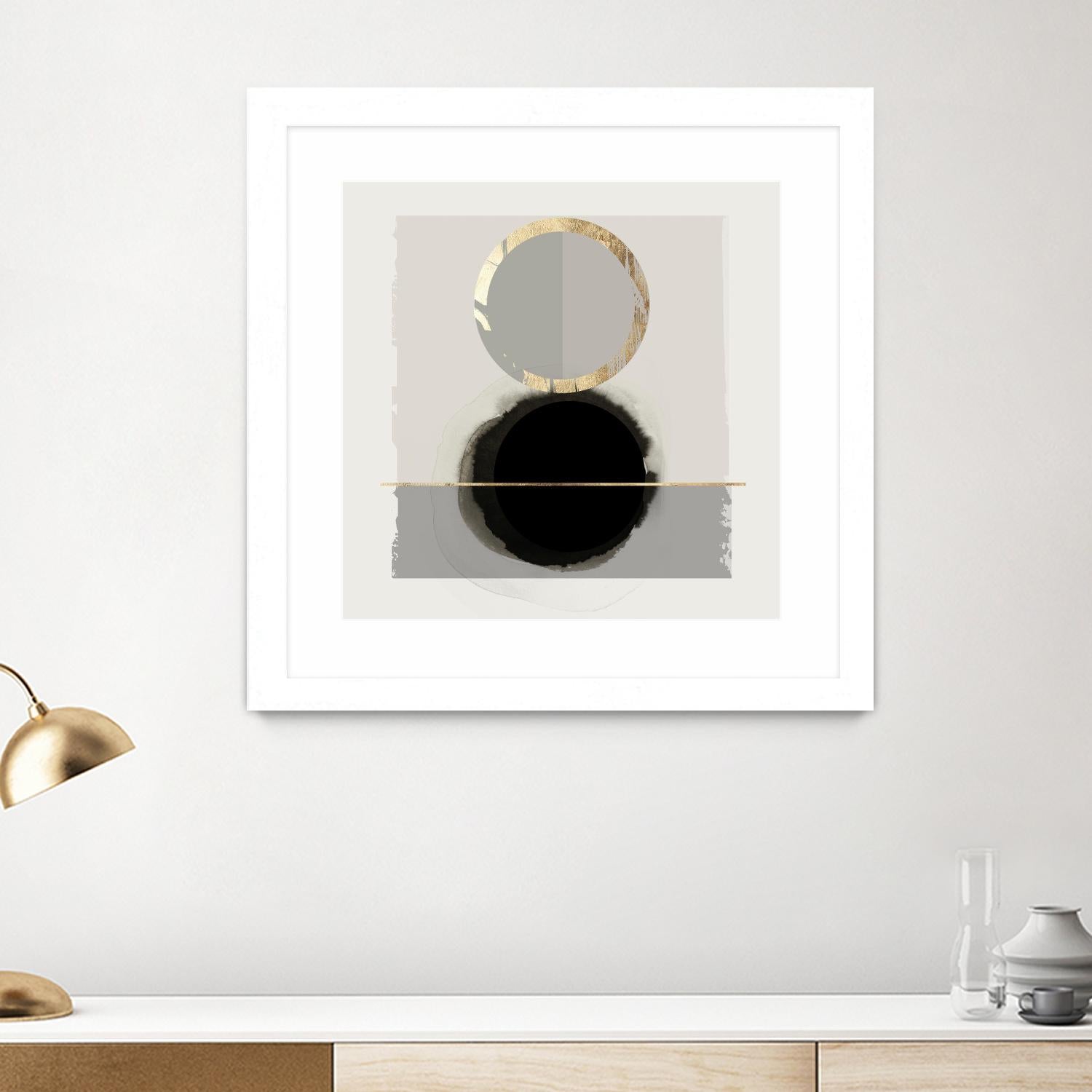 Dream Life Inspired I by PI Studio on GIANT ART - gold watercolour watercoulor