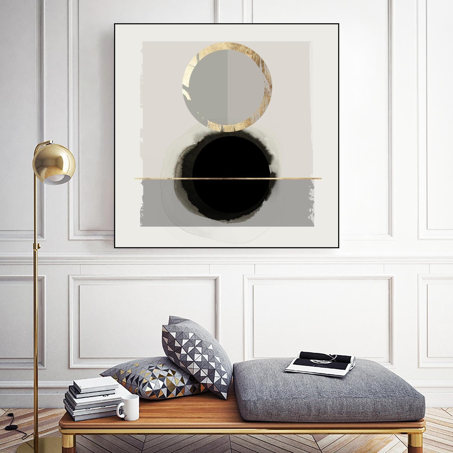 Dream Life Inspired I by PI Studio on GIANT ART - gold watercolour watercoulor