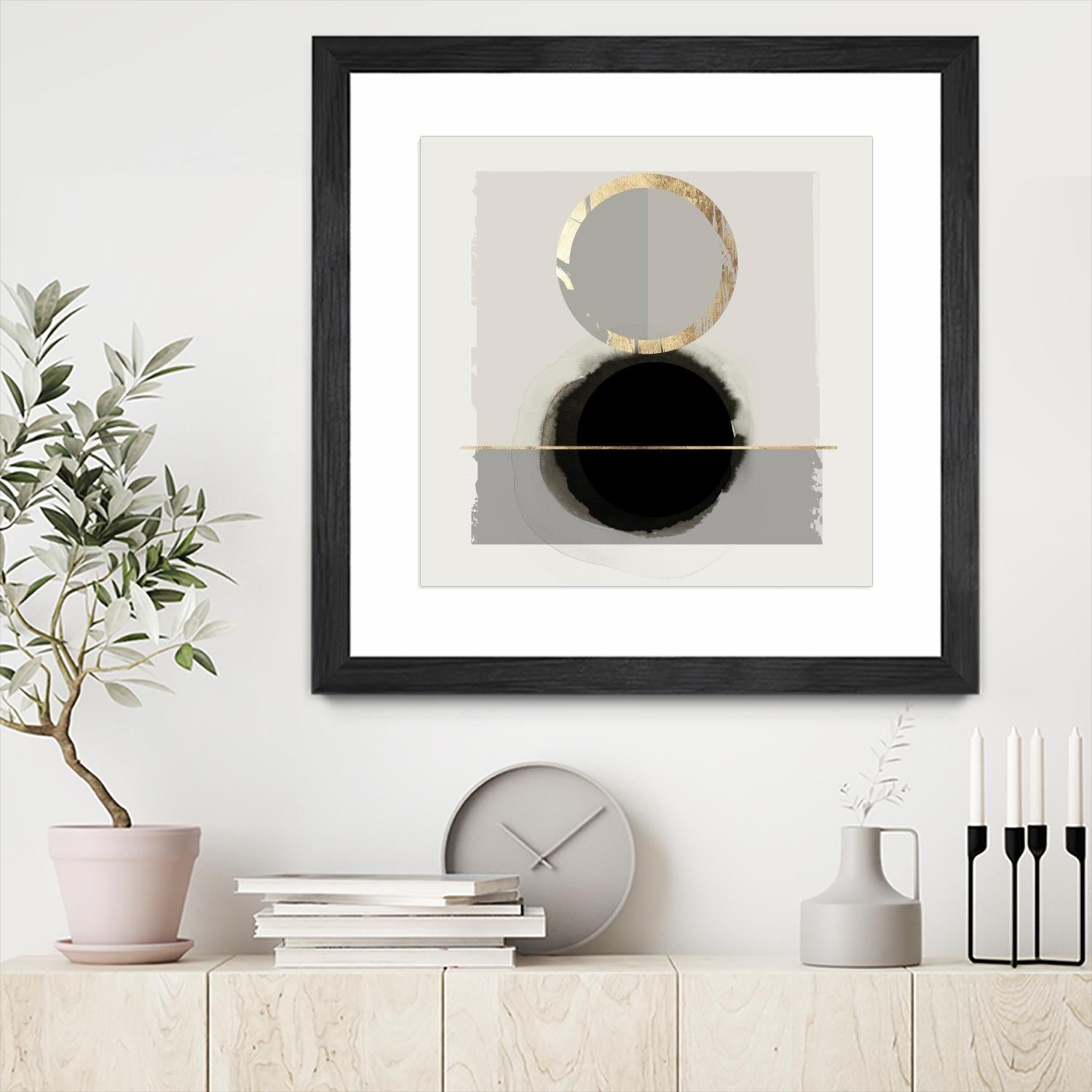 Dream Life Inspired I by PI Studio on GIANT ART - gold watercolour watercoulor