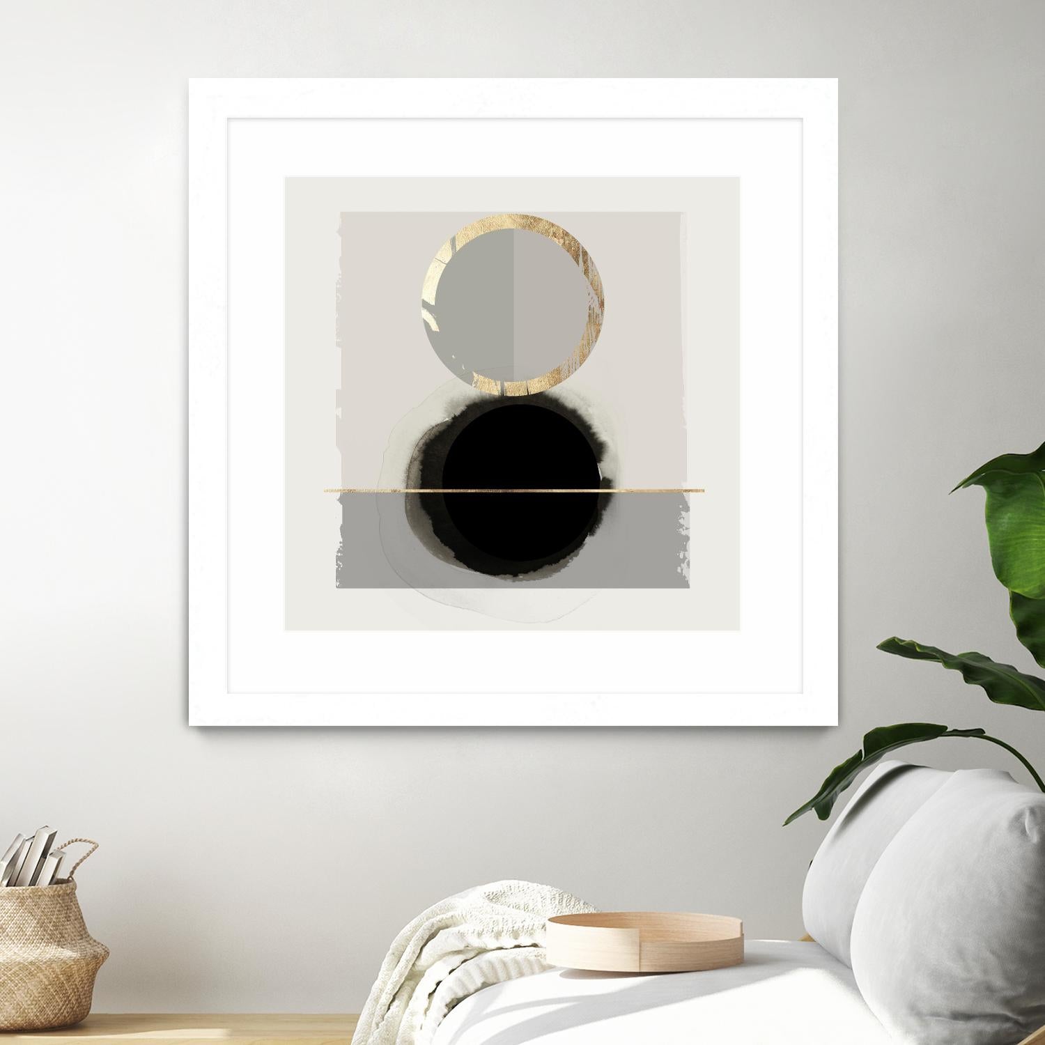 Dream Life Inspired I by PI Studio on GIANT ART - gold watercolour watercoulor