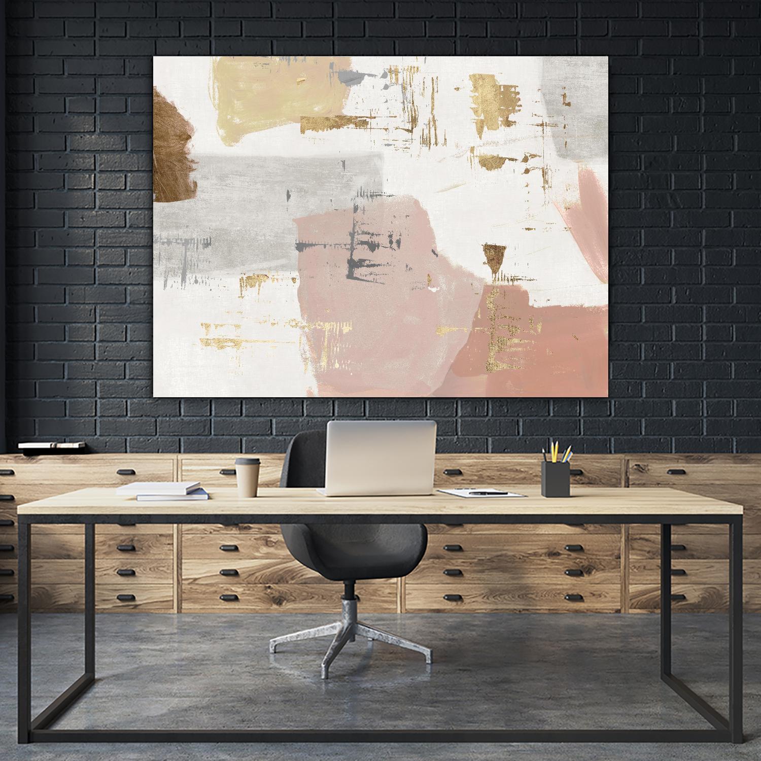 A Rose's Touch by PI Studio on GIANT ART - gold abstract abstract