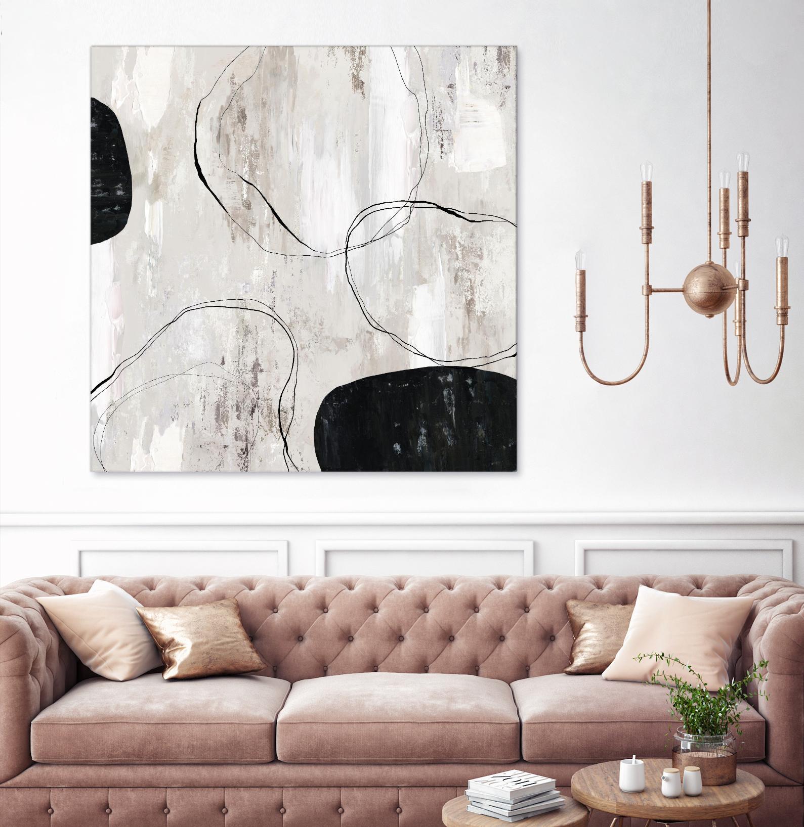 Falling Stones by PI Studio on GIANT ART - white black & white