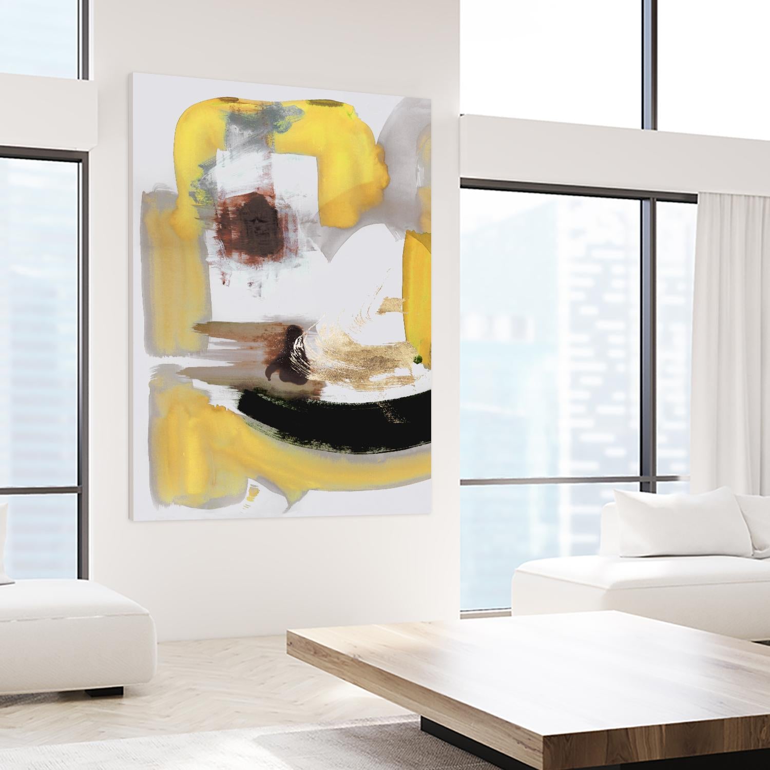 Lines Written in Early Spring II by PI Studio on GIANT ART - gold abstract abstract