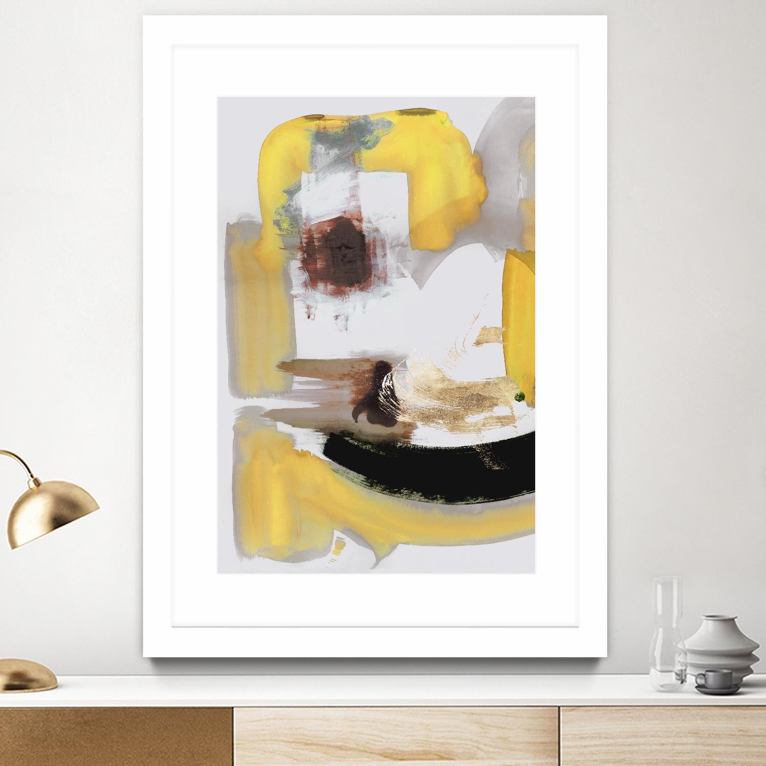 Lines Written in Early Spring II by PI Studio on GIANT ART - gold abstract abstract