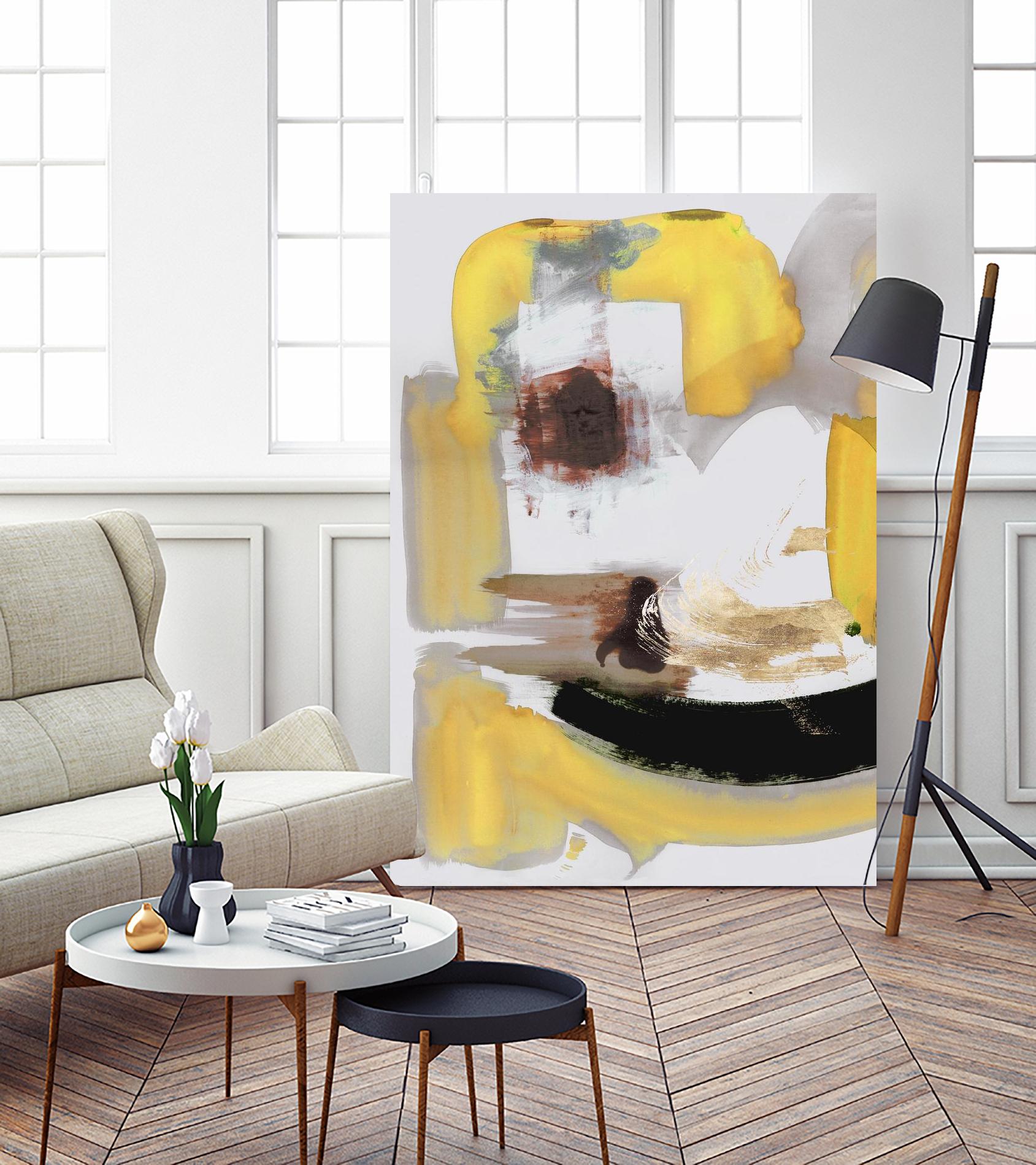 Lines Written in Early Spring II by PI Studio on GIANT ART - gold abstract abstract