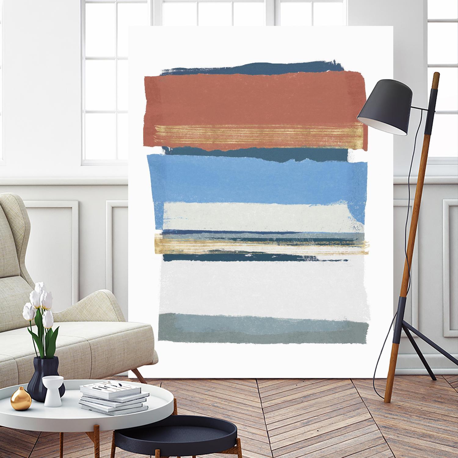 Sunset Boulevard II by PI Studio on GIANT ART - red abstract abstract