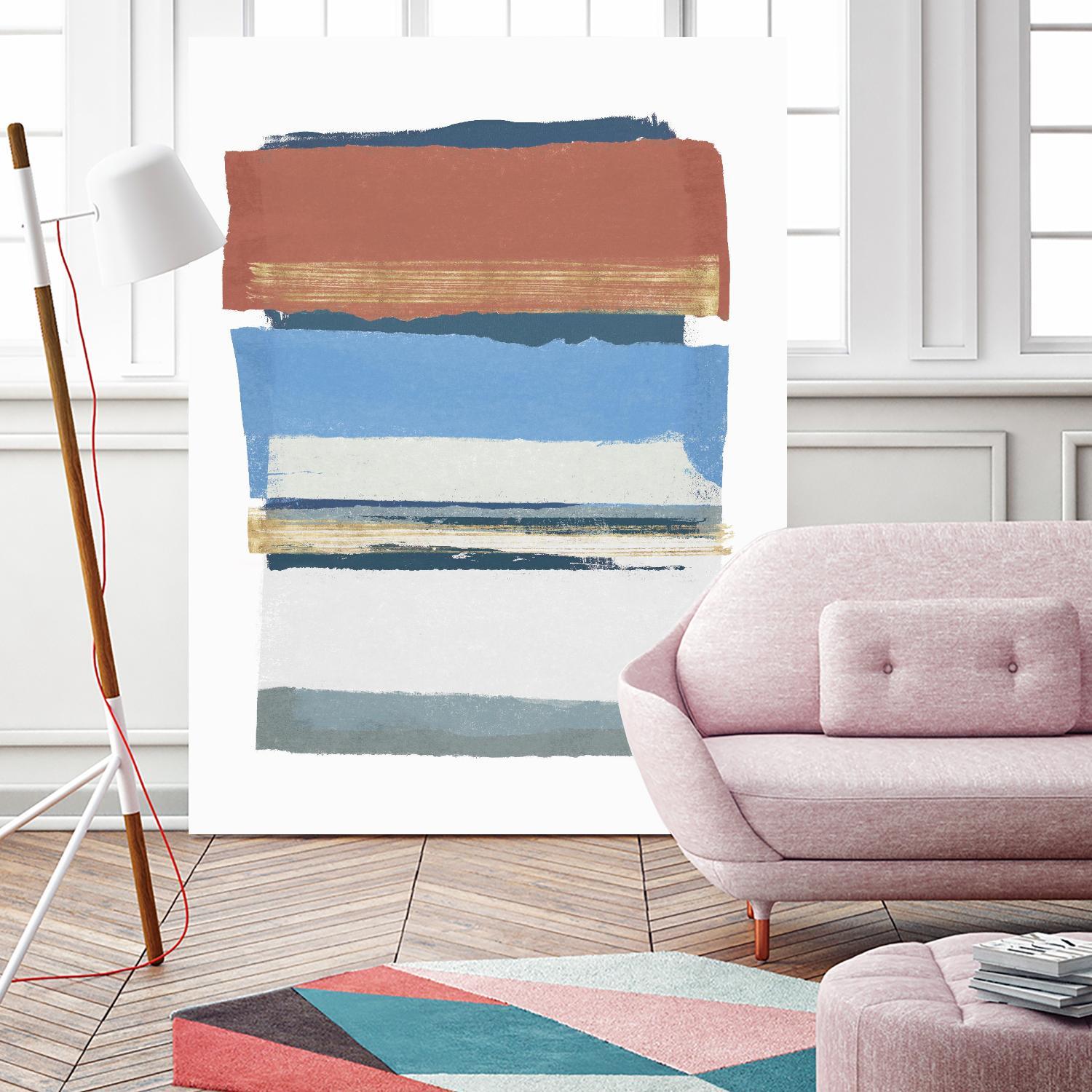 Sunset Boulevard II by PI Studio on GIANT ART - red abstract abstract