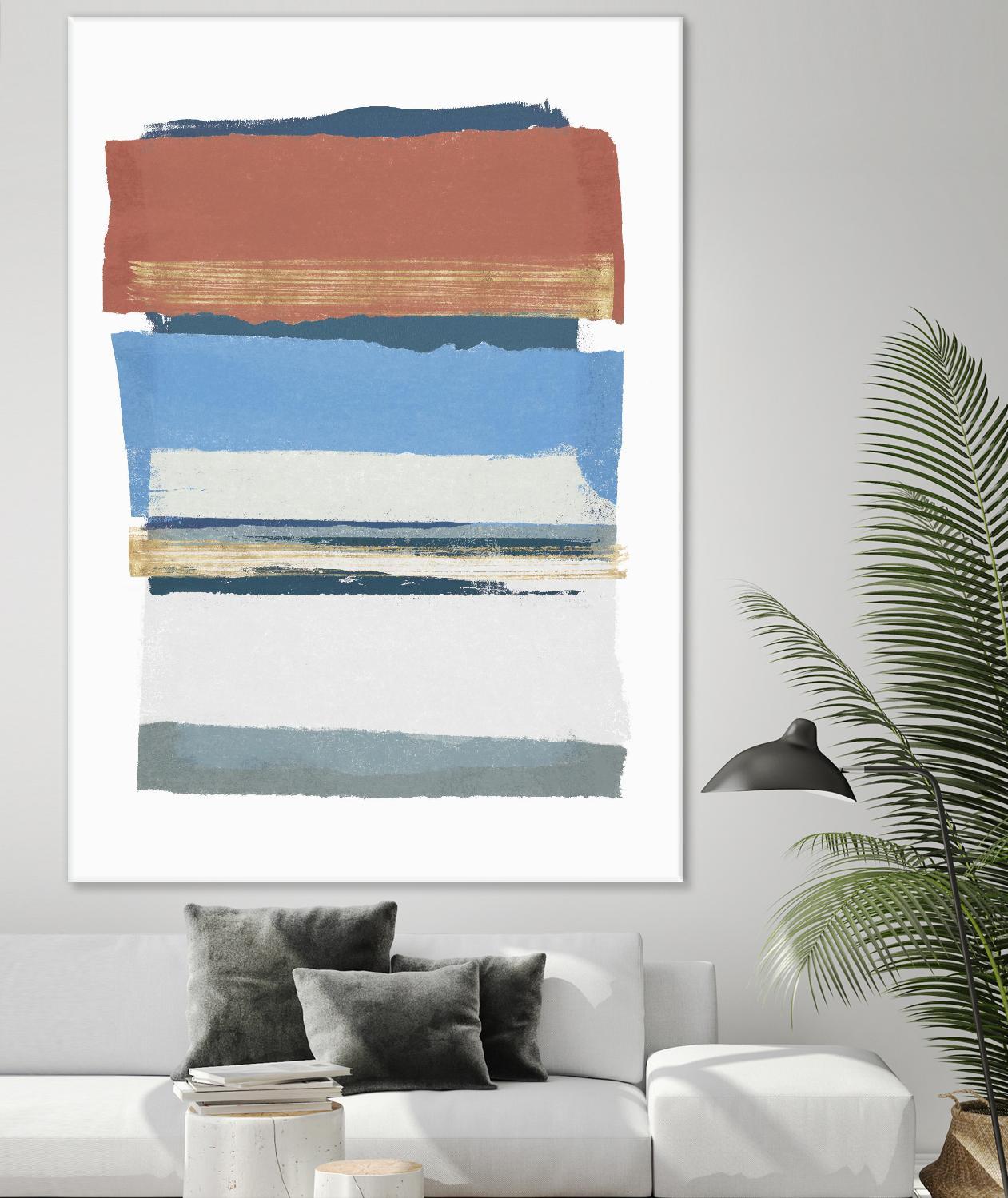 Sunset Boulevard II by PI Studio on GIANT ART - red abstract abstract