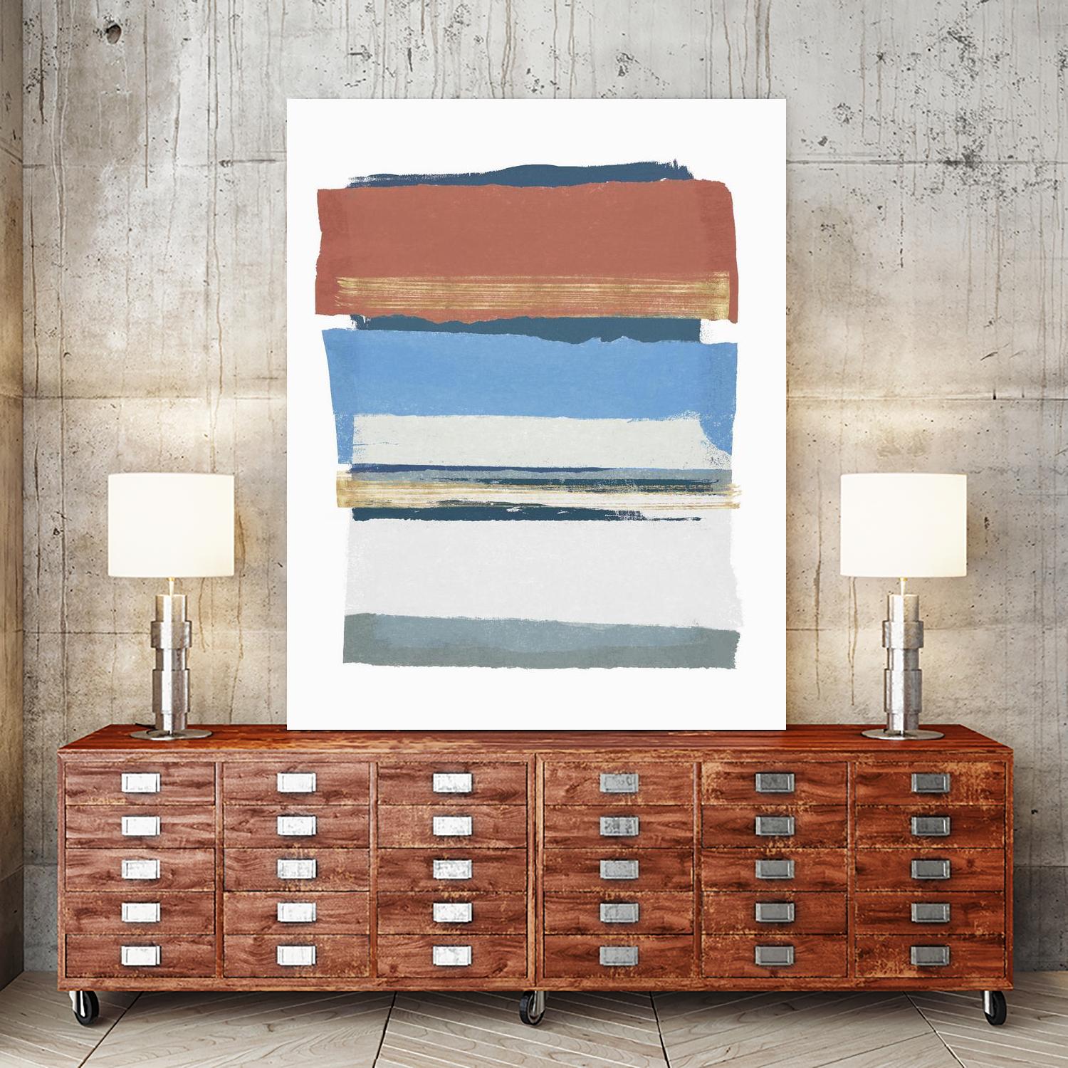 Sunset Boulevard II by PI Studio on GIANT ART - red abstract abstract