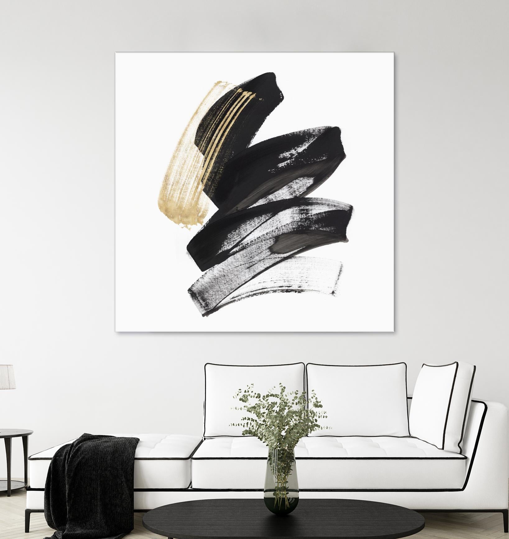 Golden Brushstroke I by PI Studio on GIANT ART - gold abstract abstract