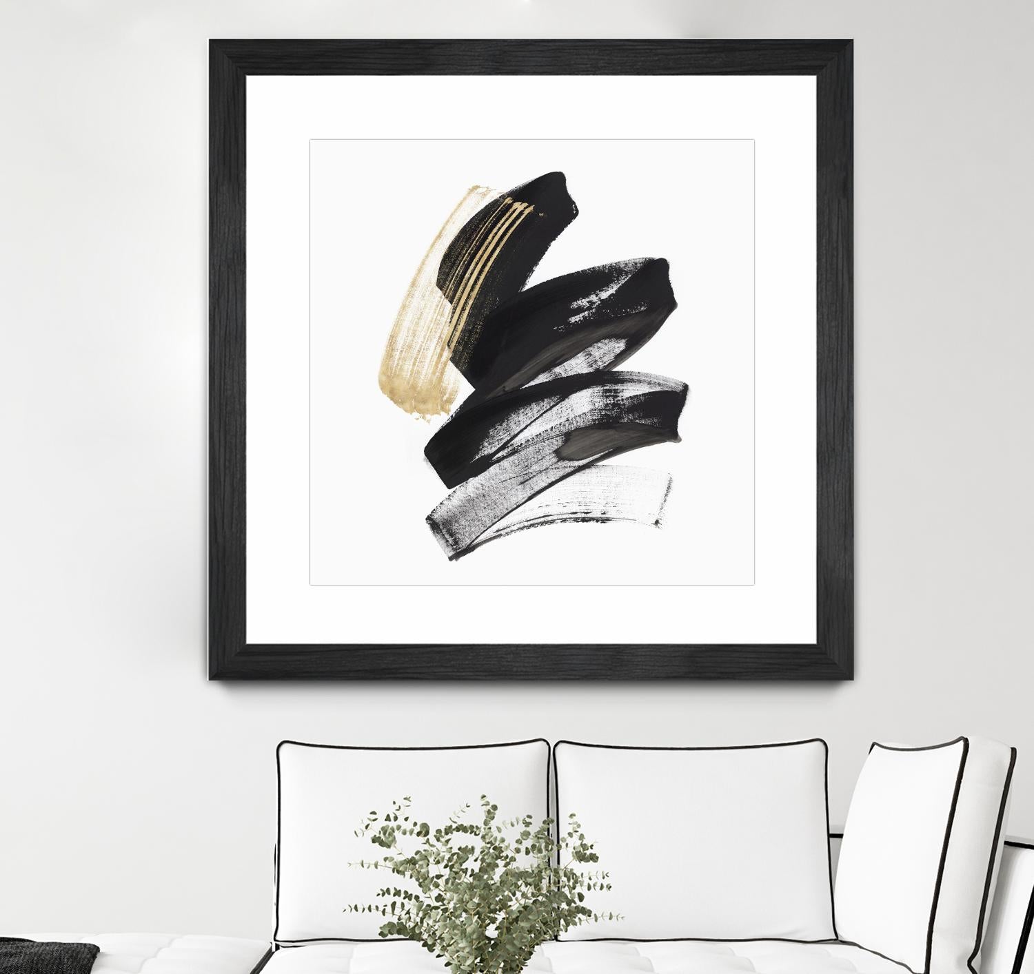 Golden Brushstroke I by PI Studio on GIANT ART - gold abstract abstract