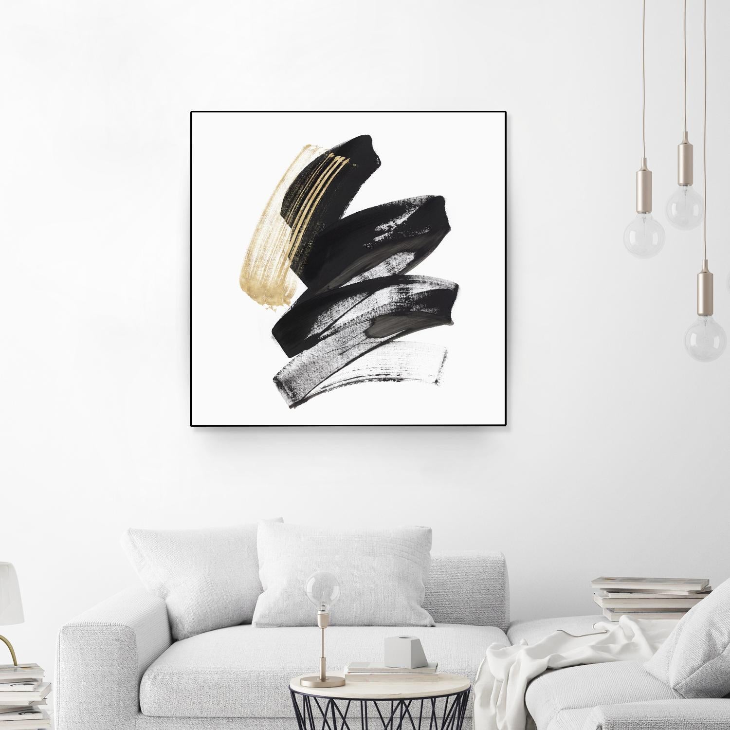 Golden Brushstroke I by PI Studio on GIANT ART - gold abstract abstract