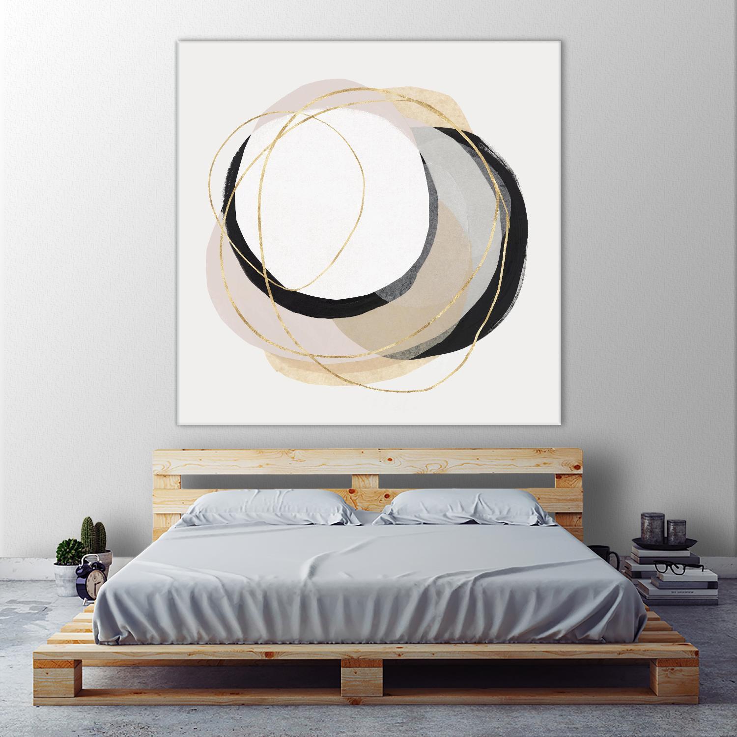 Ring of Gold I by PI Studio on GIANT ART - gold abstract abstract