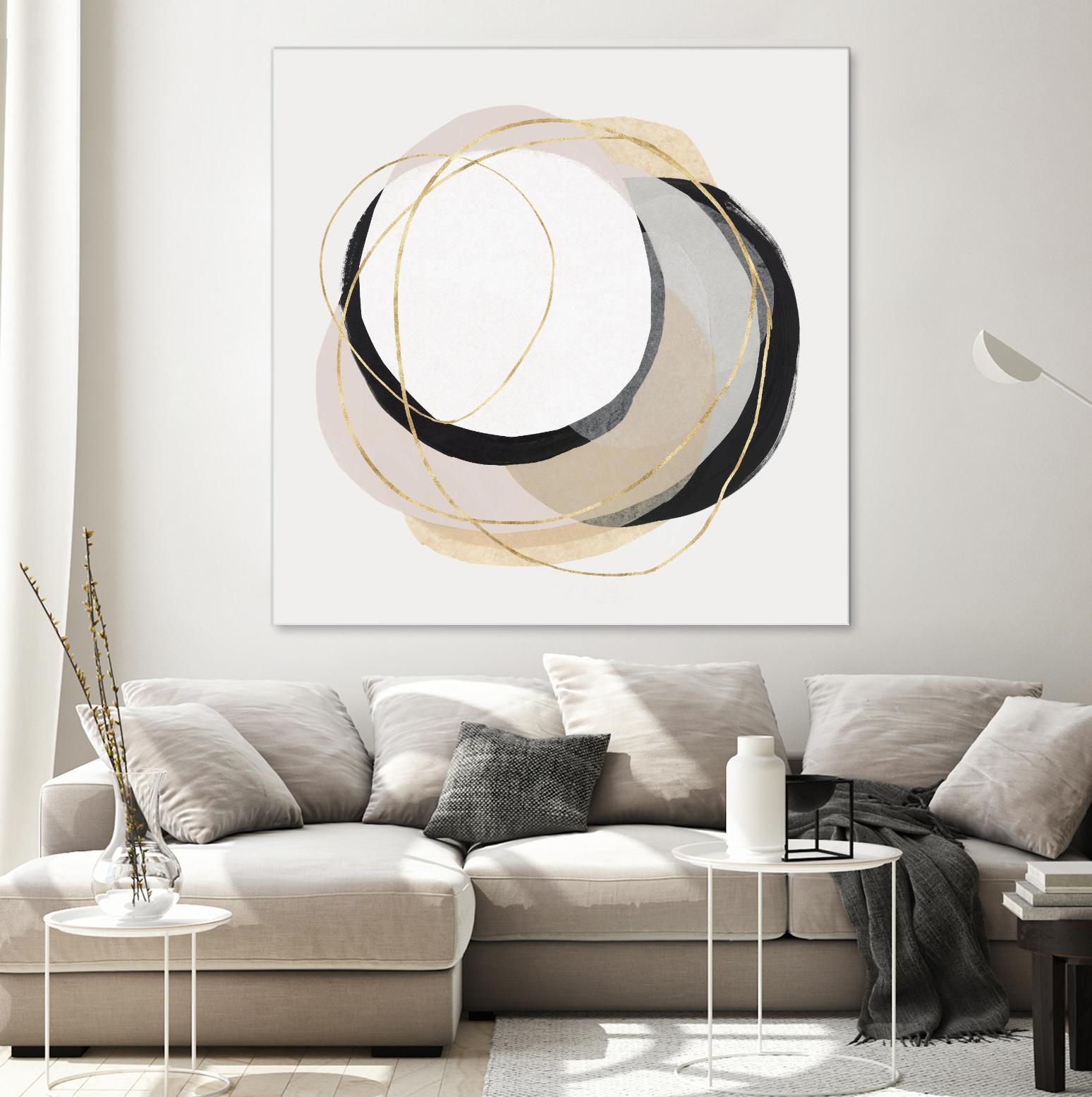 Ring of Gold I by PI Studio on GIANT ART - gold abstract abstract
