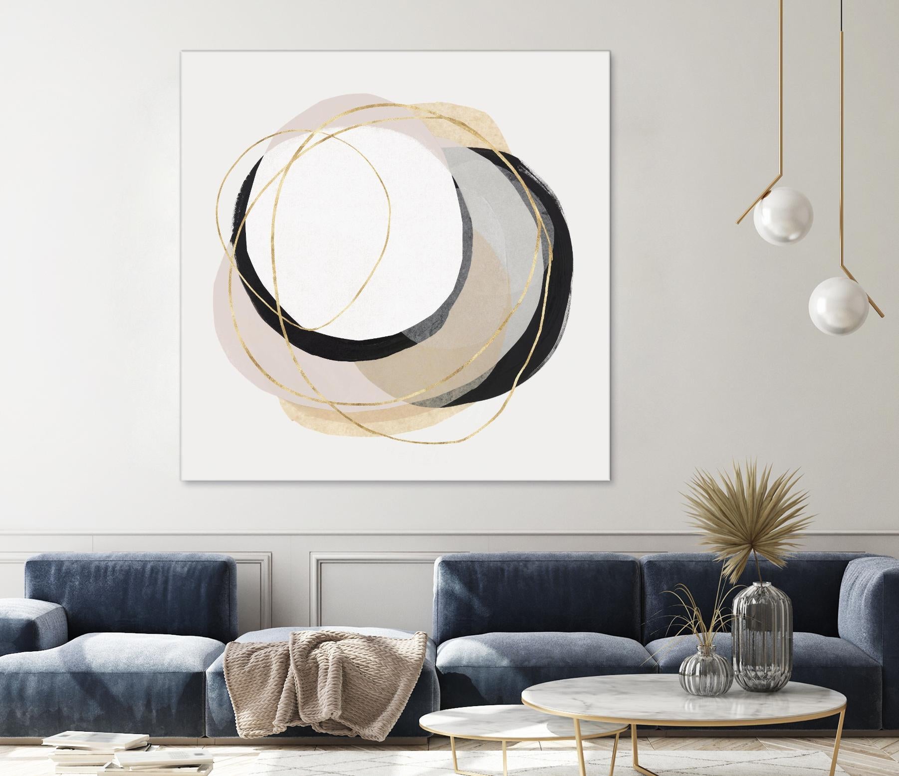 Ring of Gold I by PI Studio on GIANT ART - gold abstract abstract