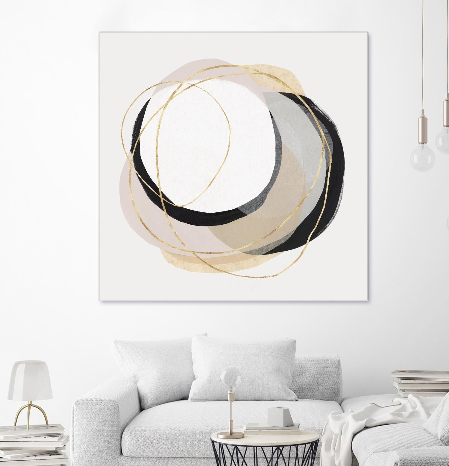 Ring of Gold I by PI Studio on GIANT ART - gold abstract abstract