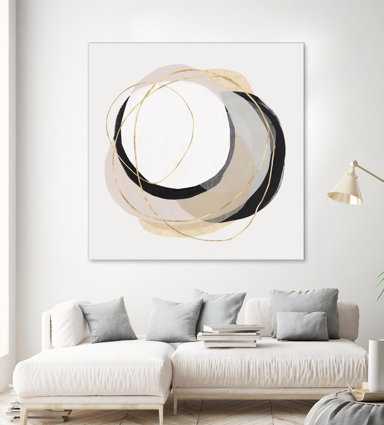 Ring of Gold I by PI Studio on GIANT ART - gold abstract abstract