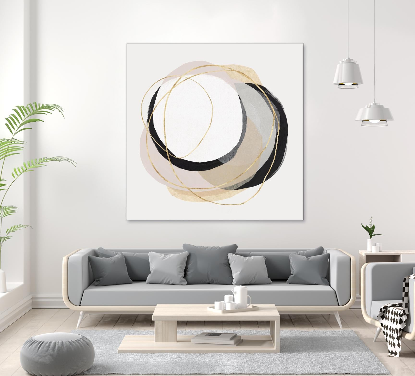 Ring of Gold I by PI Studio on GIANT ART - gold abstract abstract